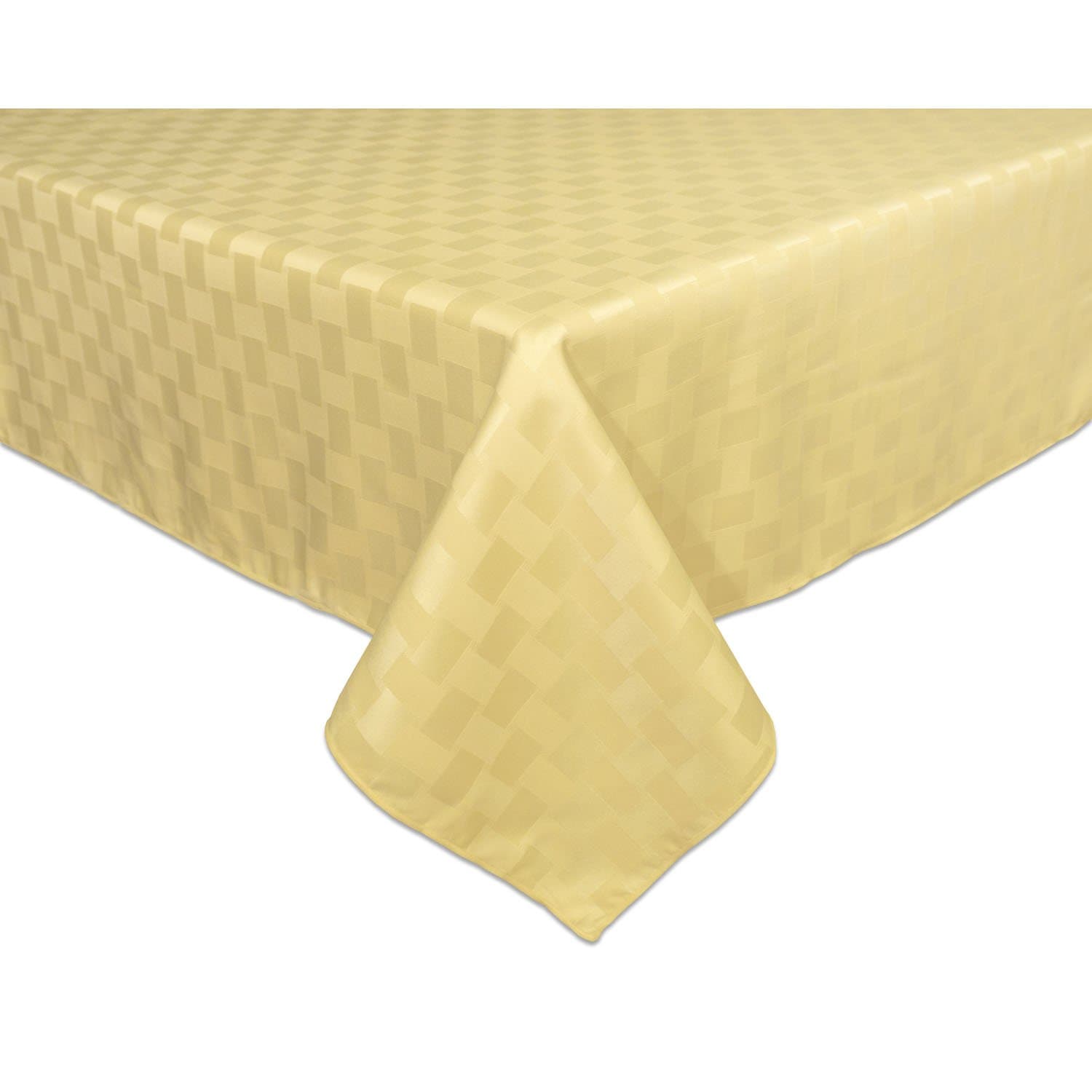 Linens Reflections 60"x102" Oblong Tablecloth, Straw