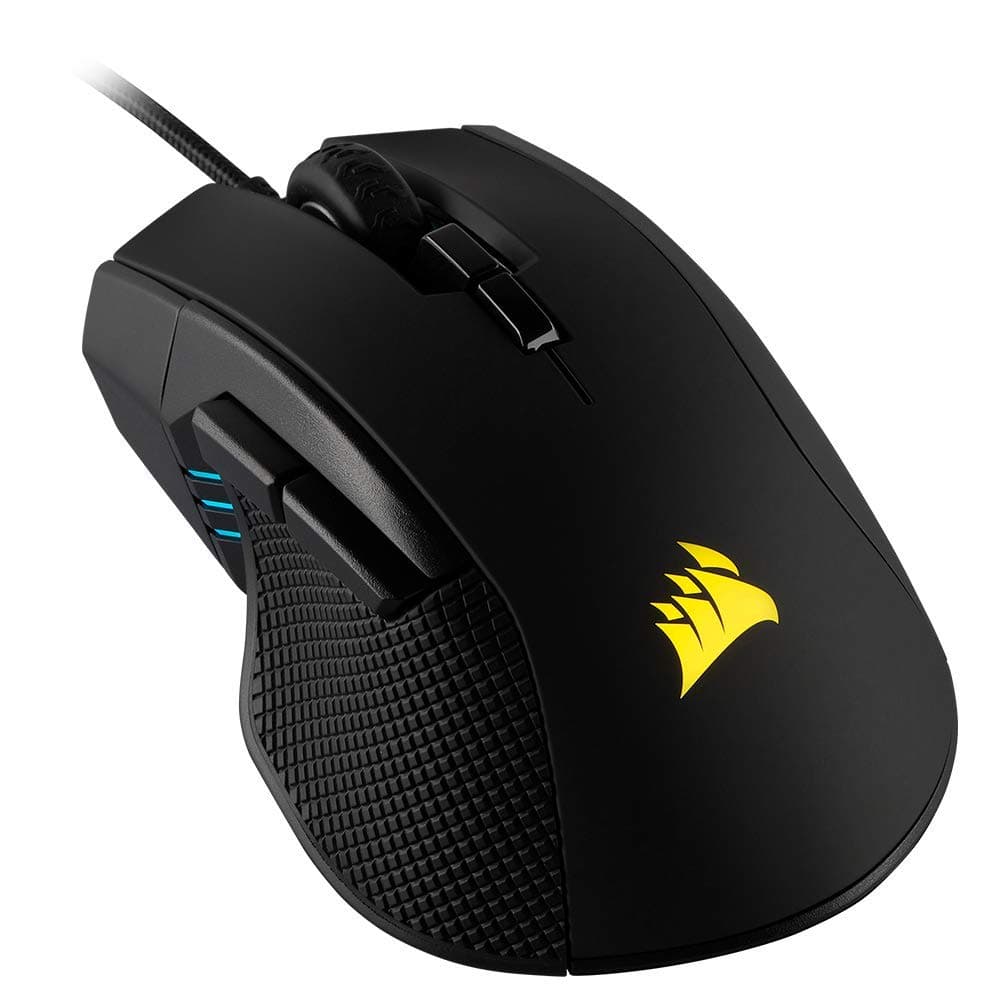 IRONCLAW RGB Wired FPS/MOBA Gaming Mouse – 18,000 DPI – 7 Programmable Buttons – Designed for Large Hands – iCUE Compatible – PC, Mac, PS5, PS4, Xbox – Black