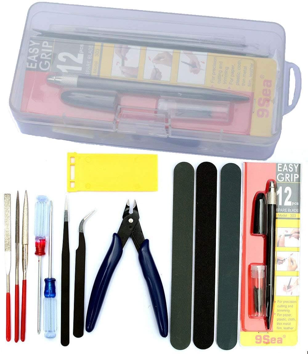 Gundam Modeler Basic Tools Craft Set For Car Model Assemble Building Kit by Alemon (Original Version)