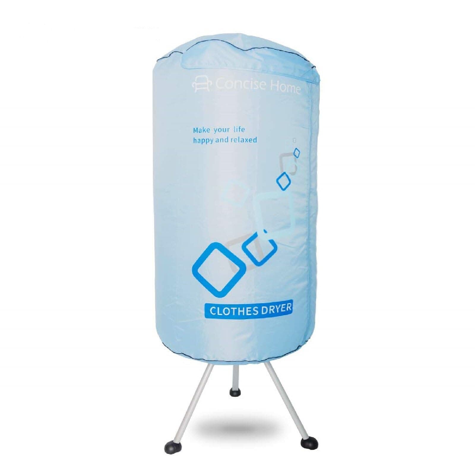 Portable electric clothes dryer 1000W large capacity 10kg double aluminium alloy energy saving wet interior warm air drying clothes