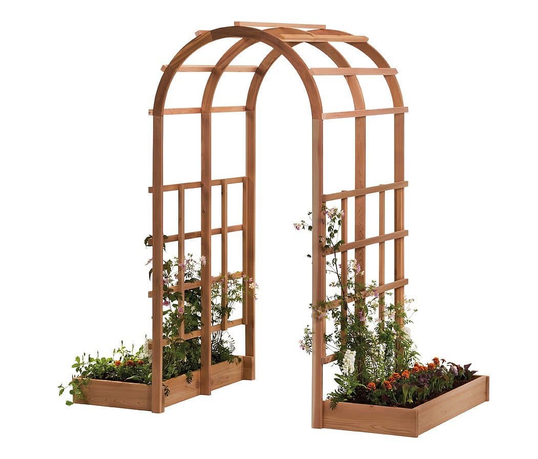 LWO Corporation Arboria Tunnel Arbor with Raised Beds