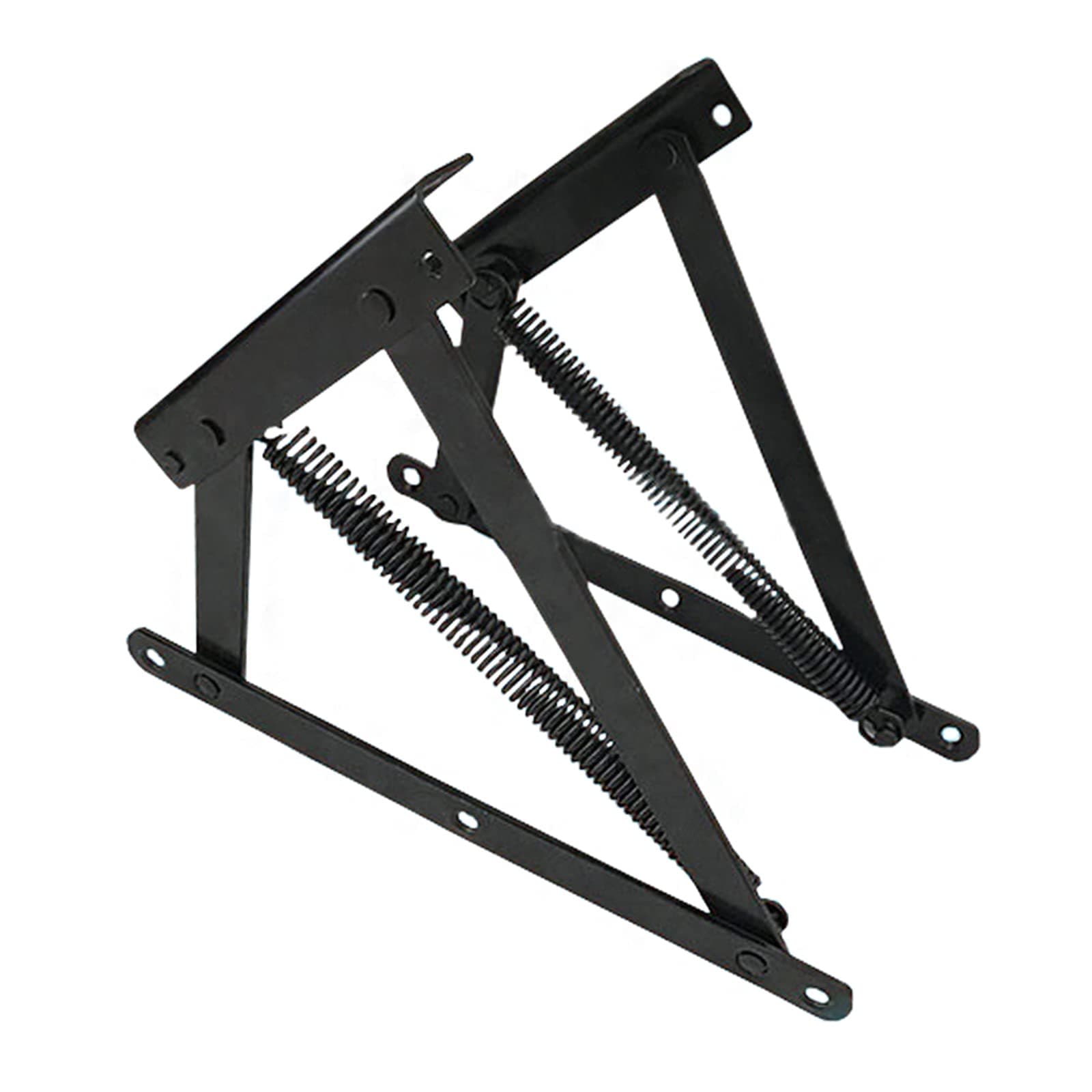 1pair of Bed Box Hinges, Ottoman Bed Hinges Single,Sofa Bed Storage Lift Hinge Spring Mechanism for hinged recliners and beds with Bed Boxes (Spring Hinge)