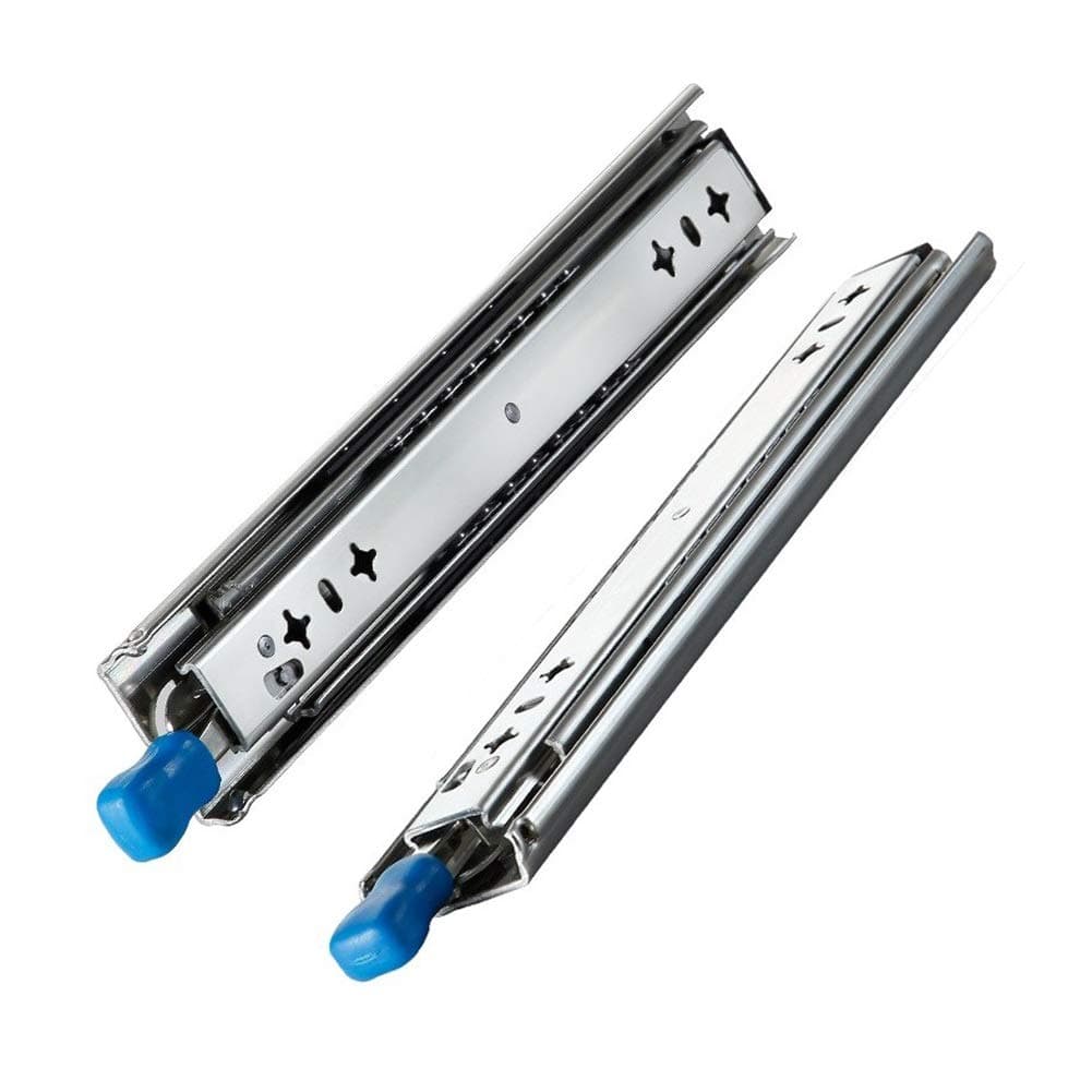 Drawer Runners With Lock Ball Bearing Three Fold Full Extension Heavy Duty Slide Rail (Color : 40 Inch(1000mm))