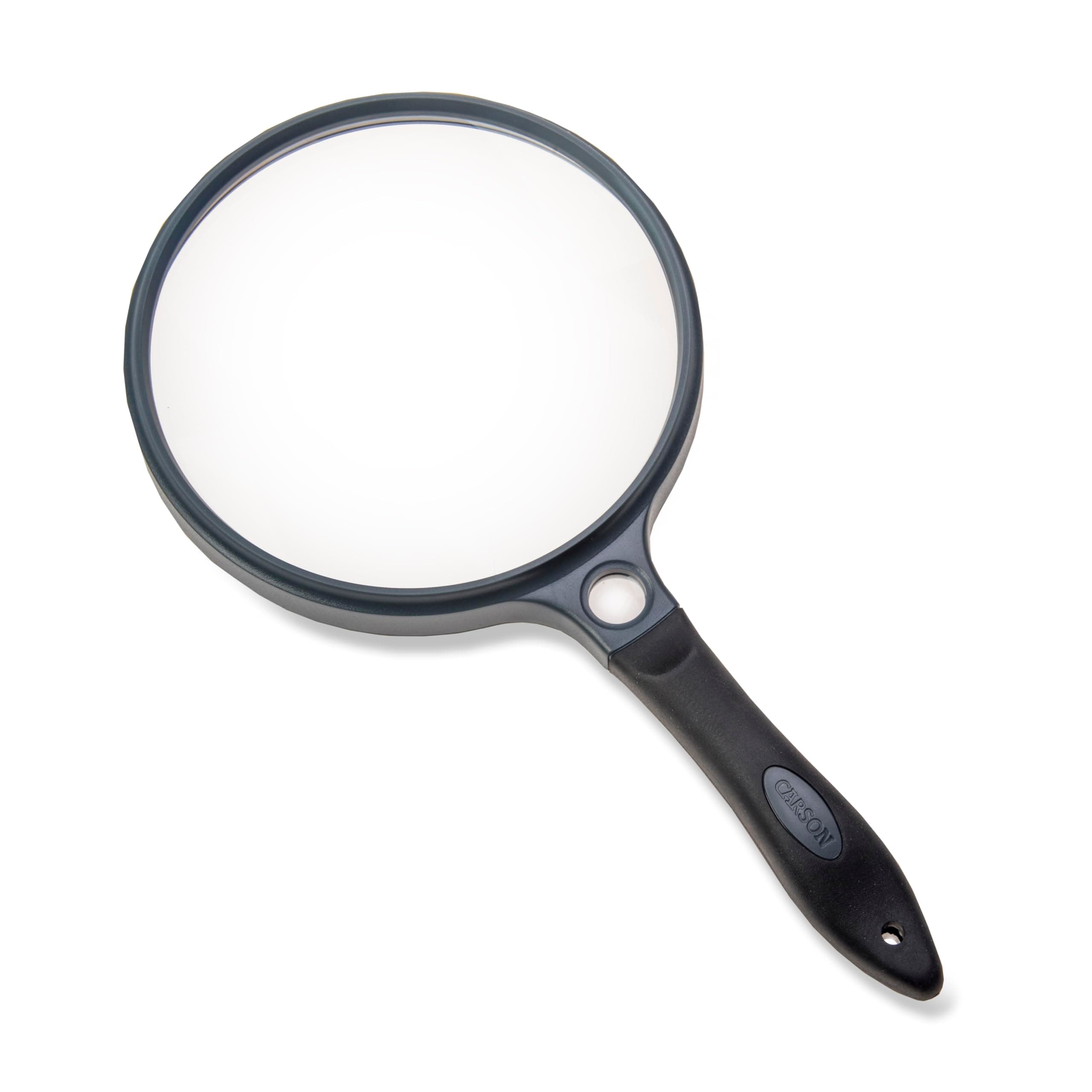SG-14 2x SureGrip Acrylic Soft Grip Handheld Magnifying Glass with 10x Spot Lens, 12.7cm, Grey