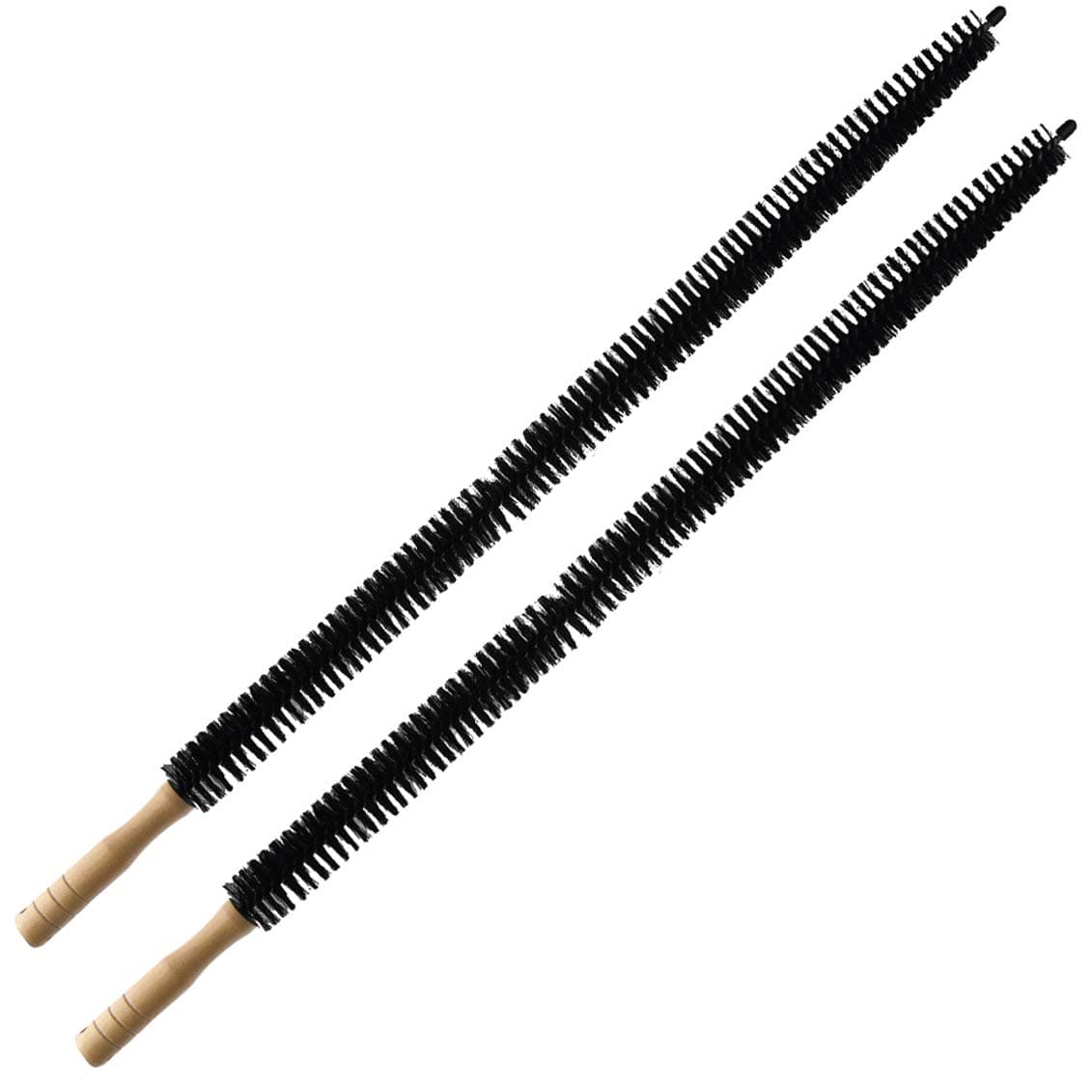 Dryer Vent Cleaner Kit Brush-2 Pack Clothes Lint Trap 30 Inch Long Flexible Pipe Refrigerator Coil Brush