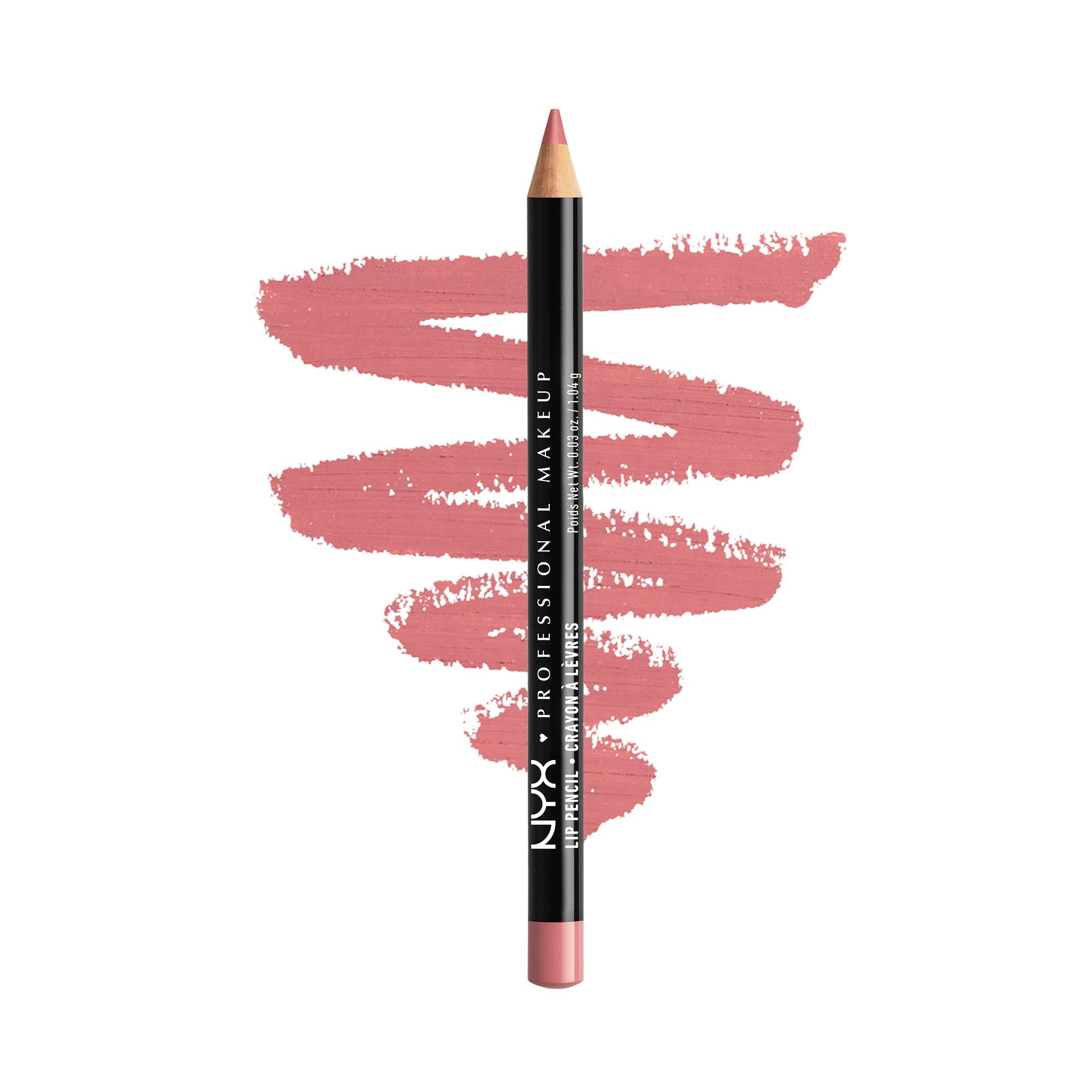 Slim Lip Pencil, Long-Lasting Creamy Lip Liner - Rose