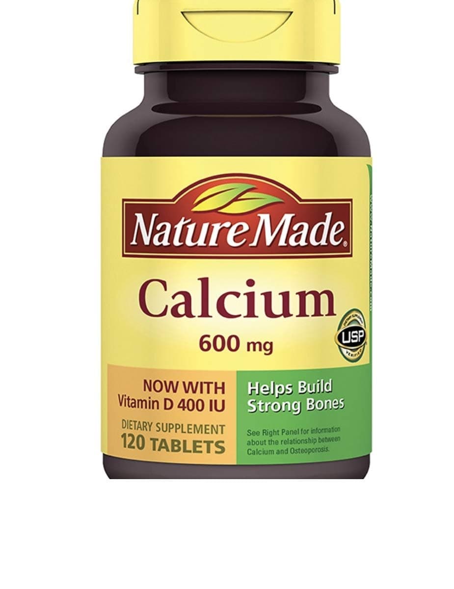 Calcium 600 mg with Vitamin D - 120 Tablets by Nature Made