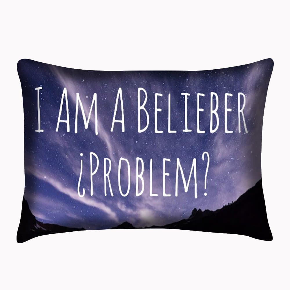 Justin Bieber Pillow Case Soft Cushion Cover Two Sides 20x30 Inch