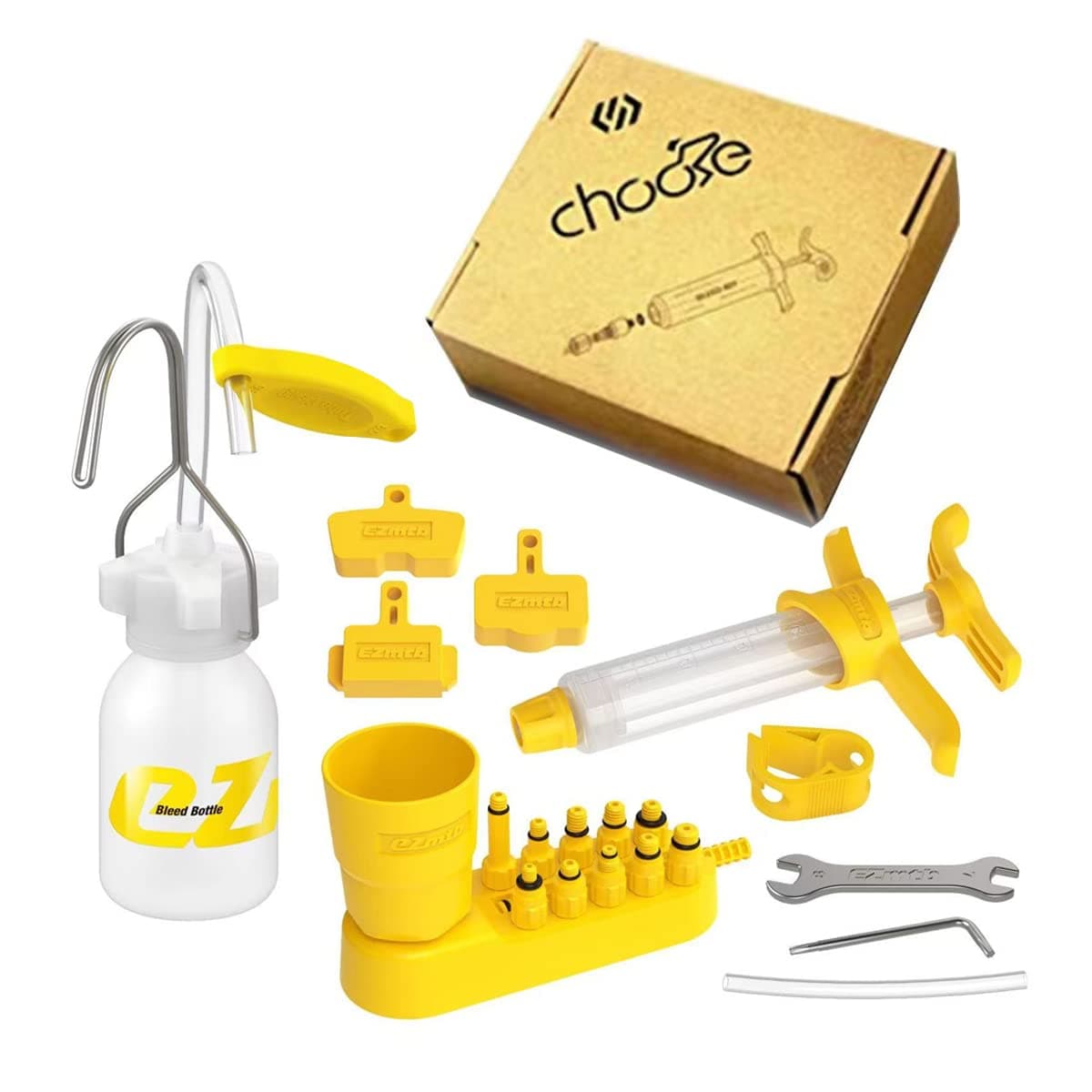 Bicycle Brake Bleed Kit for Shimano Deore SLX XT XTR, Universal Bike Hydraulic Brake Bleed Kit for Tektro/Magura MT Seires/Hope/Sram/Avid