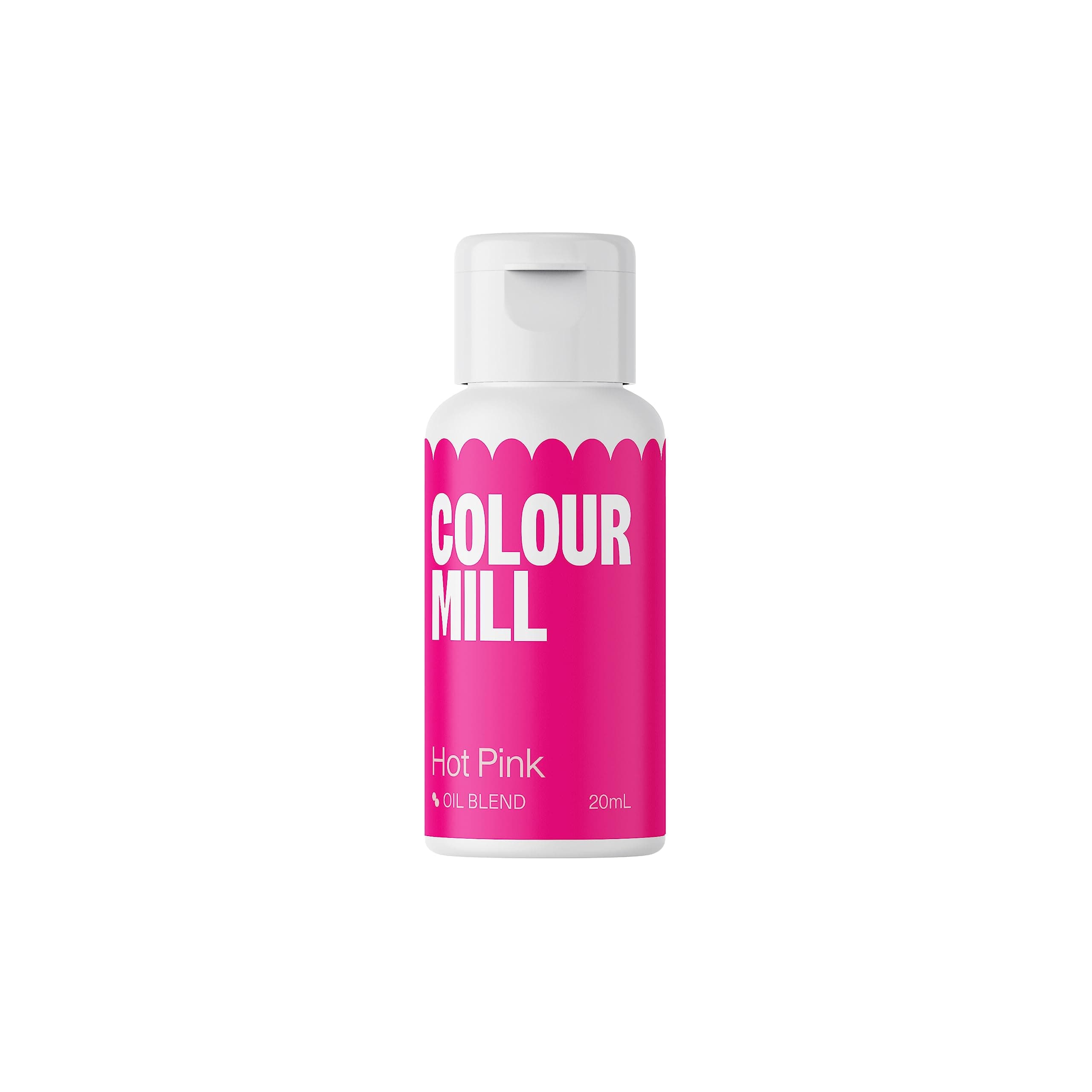 Colour Mill Oil Blend Food Colouring Hot Pink: Oil-Based Fat-Soluble Food Colouring - 20 ml