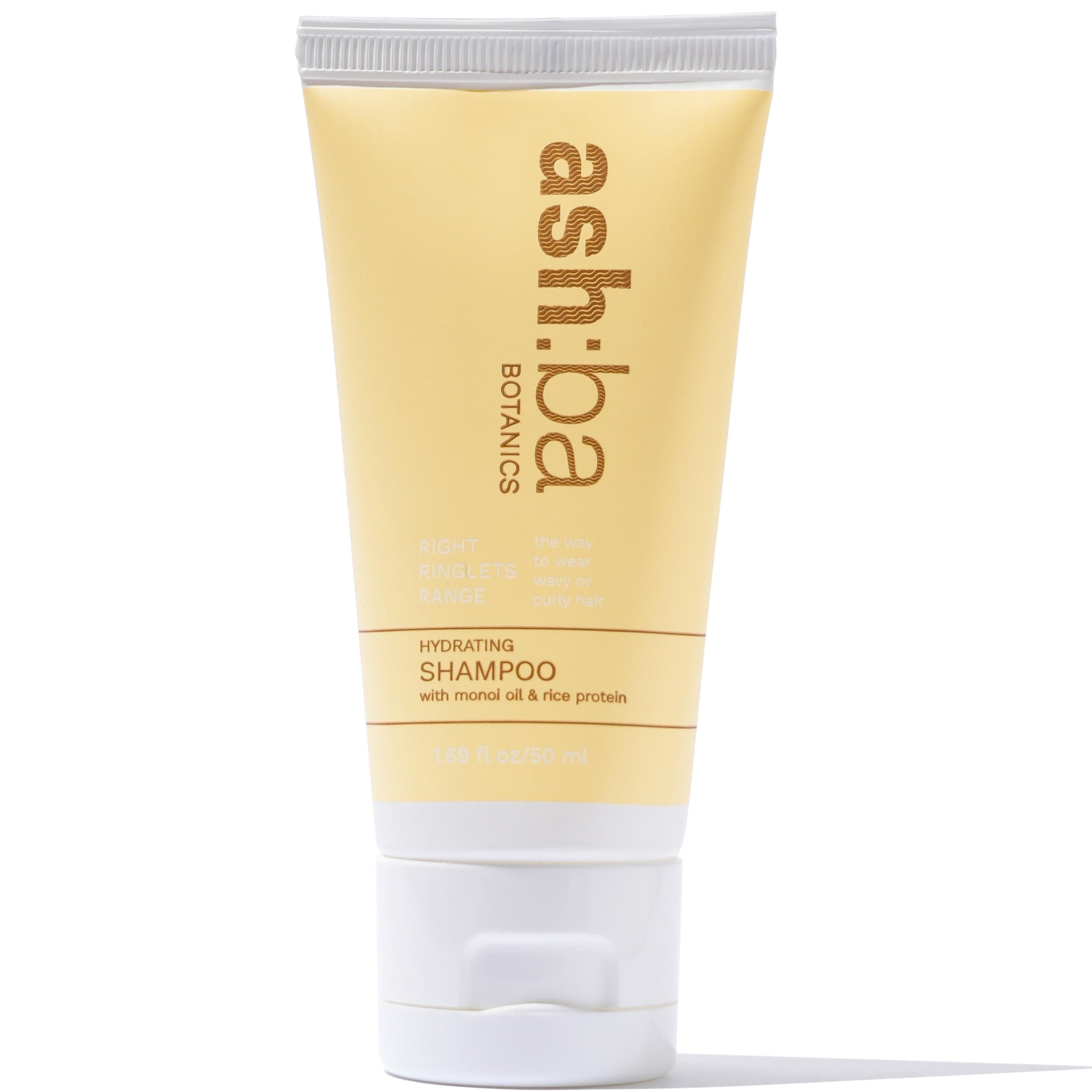 Ashba Botanics Hydrating Shampoo for Men and Women | Hair Shampoo for Curly Hair | Hydrates, Mildly Cleanses, Balances Oil, Keeps Scalp Healthy | SLES, Phthalates & Parabens Free (50ml)