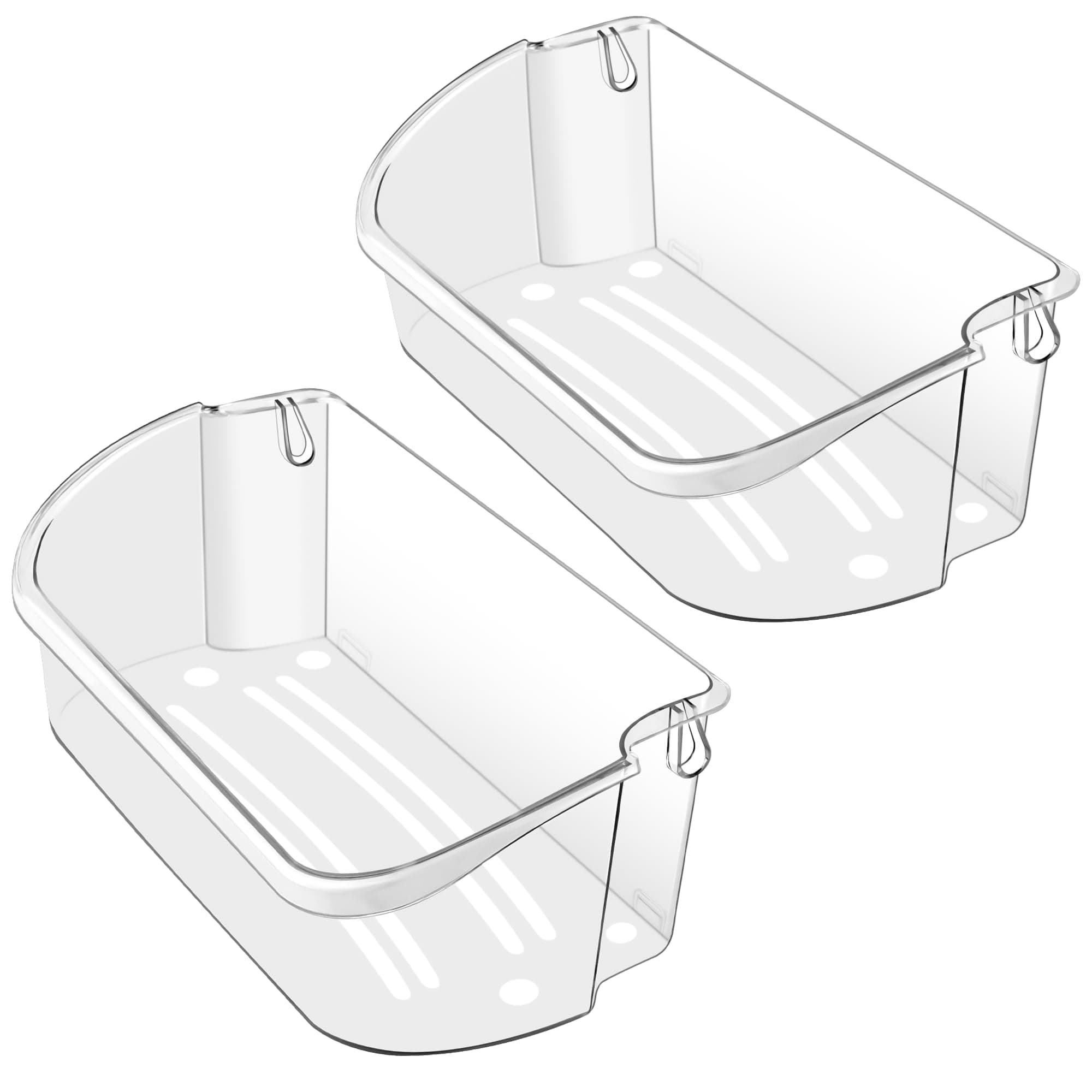 2 PACK Upgraded 240356402 Refrigerator Door Bin Replacement for Frigi.daire Refrigerator Door Shelf Parts LFSS2612TF0 LFSS2612TE0 FFSS2615TE0 Door Shelf Shelves By AMI PARTS (Length 15.38")