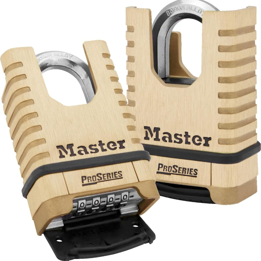 Master Lock, Brass, Padlock, ProSeries Set Your Own Combination Lock, 2-1/4 in. Wide, 1177D