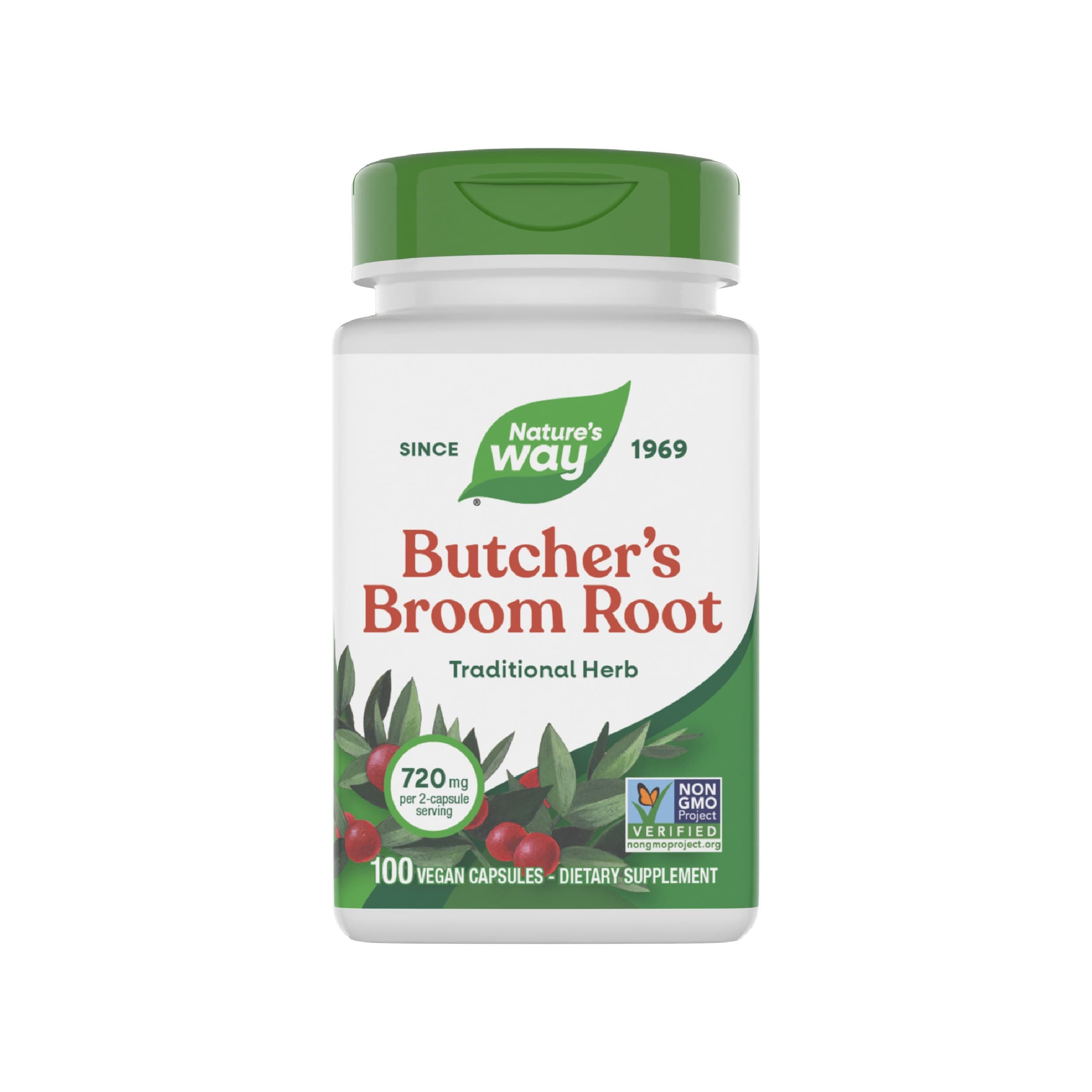 Butcher's Broom 470mg - 100 Vegetarian Capsules 53865