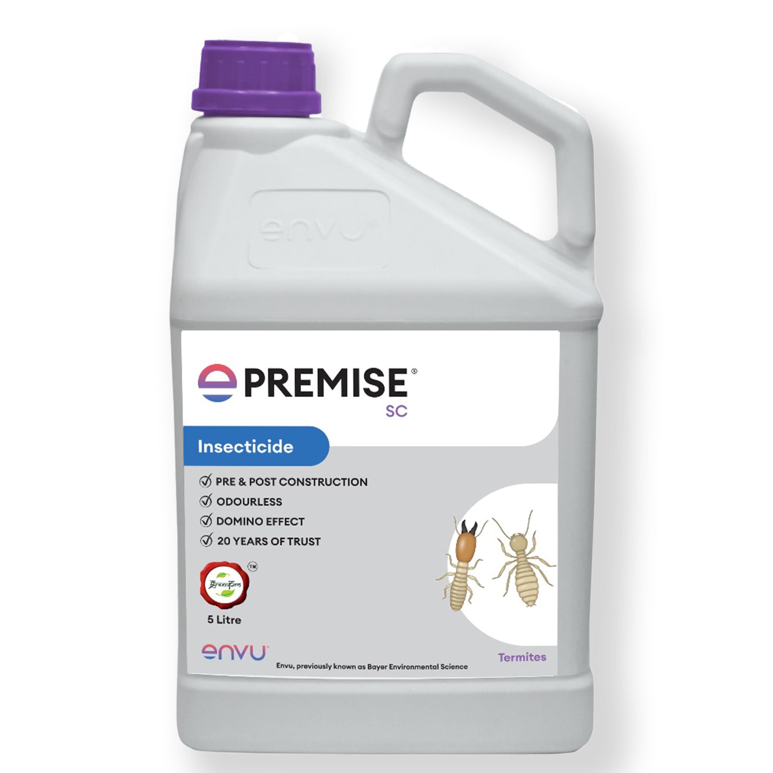 Premise Termite Control, Anti Termite Chemical For Construction | Termite Killer Chemical For Long Lasting Control | Pre & Post Construction Termite Killer| Deemak Killer | Pest Control (5 Litre)