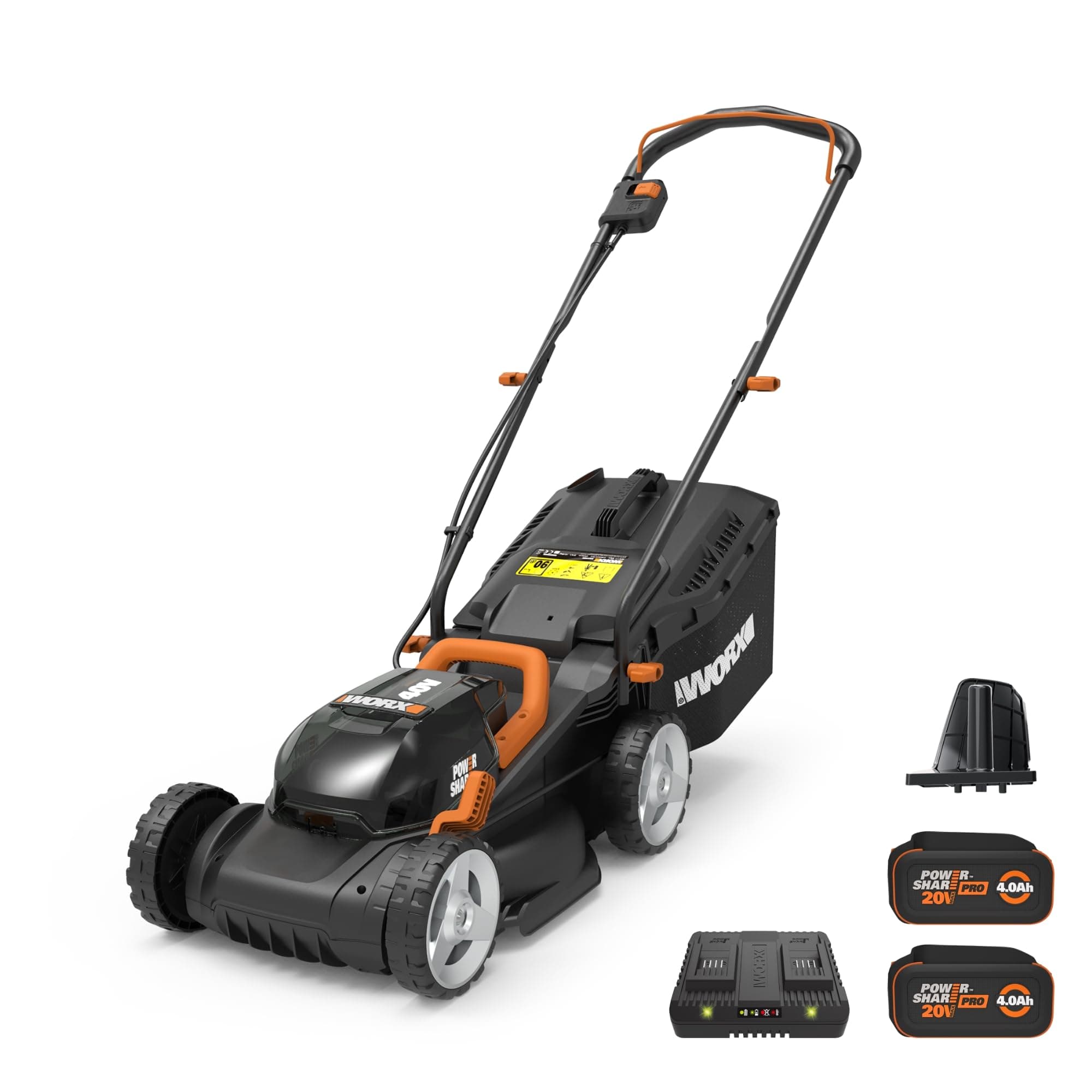 Cordless 14" Lawn Mower with Mulching Capabilities and Intellicut
