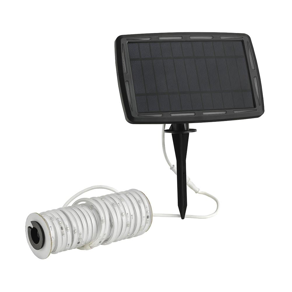 TRITEES Solar RGB LED Strip Lights 120 RGB LED 32.8 Feet Waterproof for Outdoor Indoor Home and Business Decoration Multicolor Party String Lights (10m)