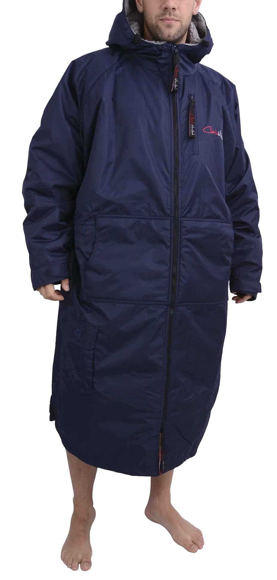 Charlie McLeod Long Length Sports Cloak Navy/Grey L/XL