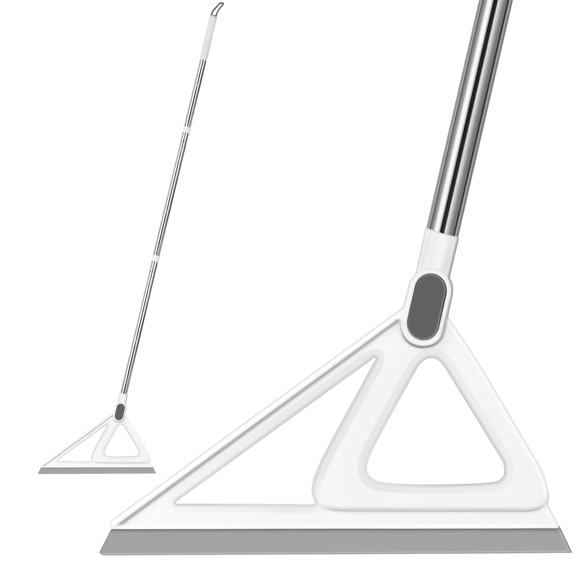 Multifunction Magic Broom, Squeegee Broom for Floor, Rubber Silicone Broom for Floor Cleaning, Magic Broom Sweeper for Living Room, Kitchen, Bathroom-Easy Dry The Glass (Grey, 54 INCH)