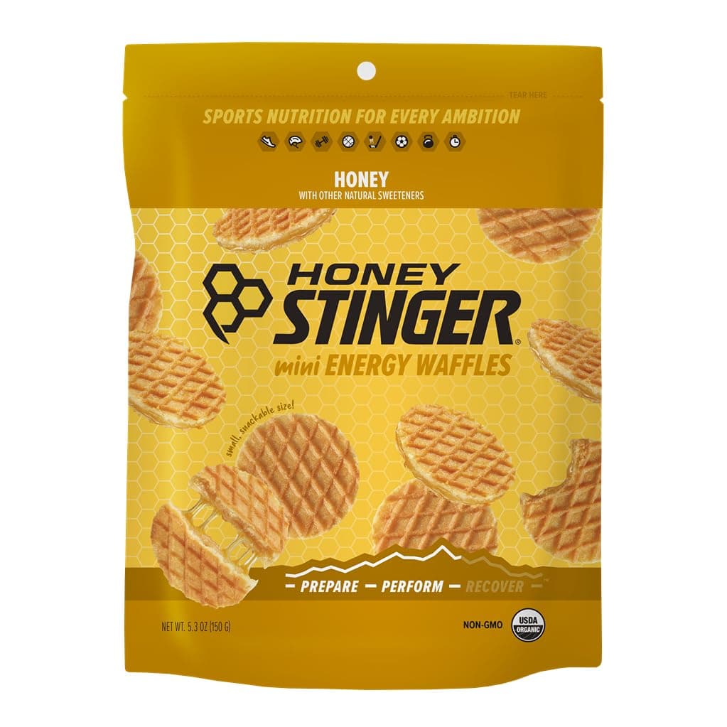 Honey Stinger Organic Mini Honey Waffles Energy Stroopwafel for Exercise, Endurance and Performance Sports Nutrition for Home & Gym, Pre and Post Workout 1 Bag, 5.3 Ounce