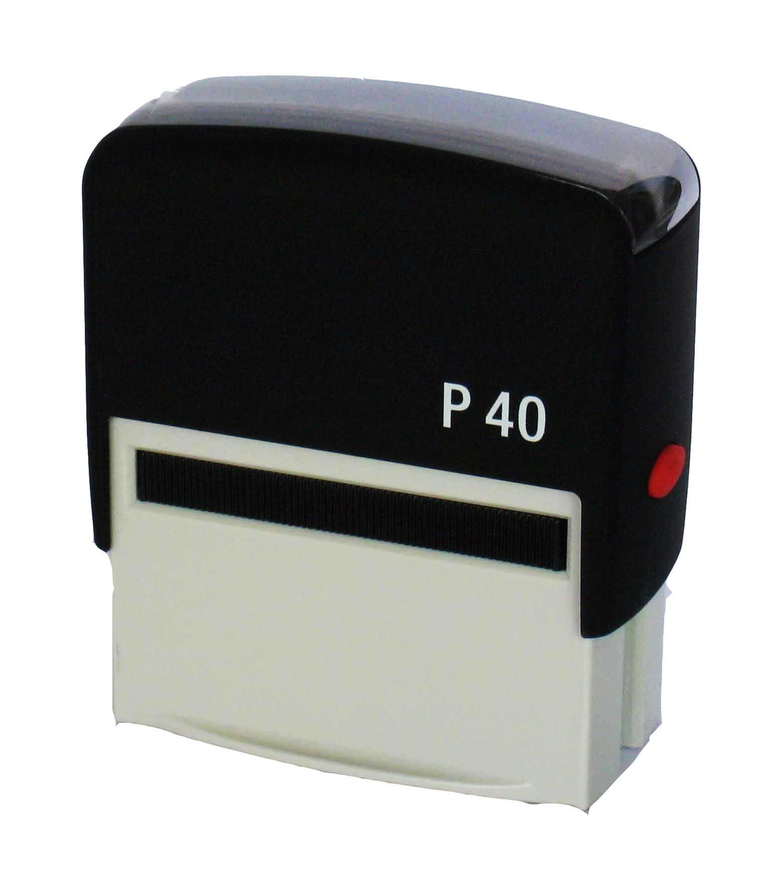 Personalised Custom Made Self Inking Rubber Stamp (up to 6 Lines of Text) 59 x 23 mm