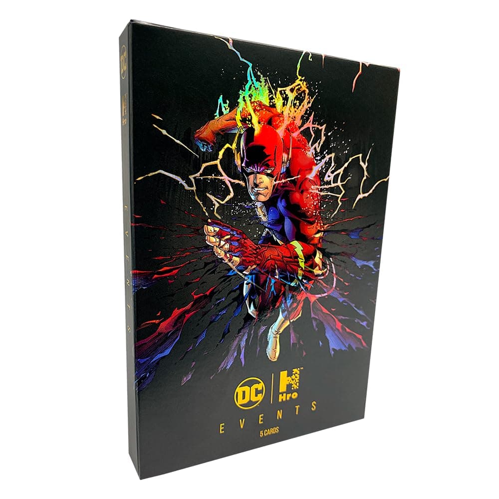 DC x Hro Limited-Edition Hybrid Events Collection Flowpack - DC Unlock The Multiverse, 5 Hybrid NFT Trading Cards