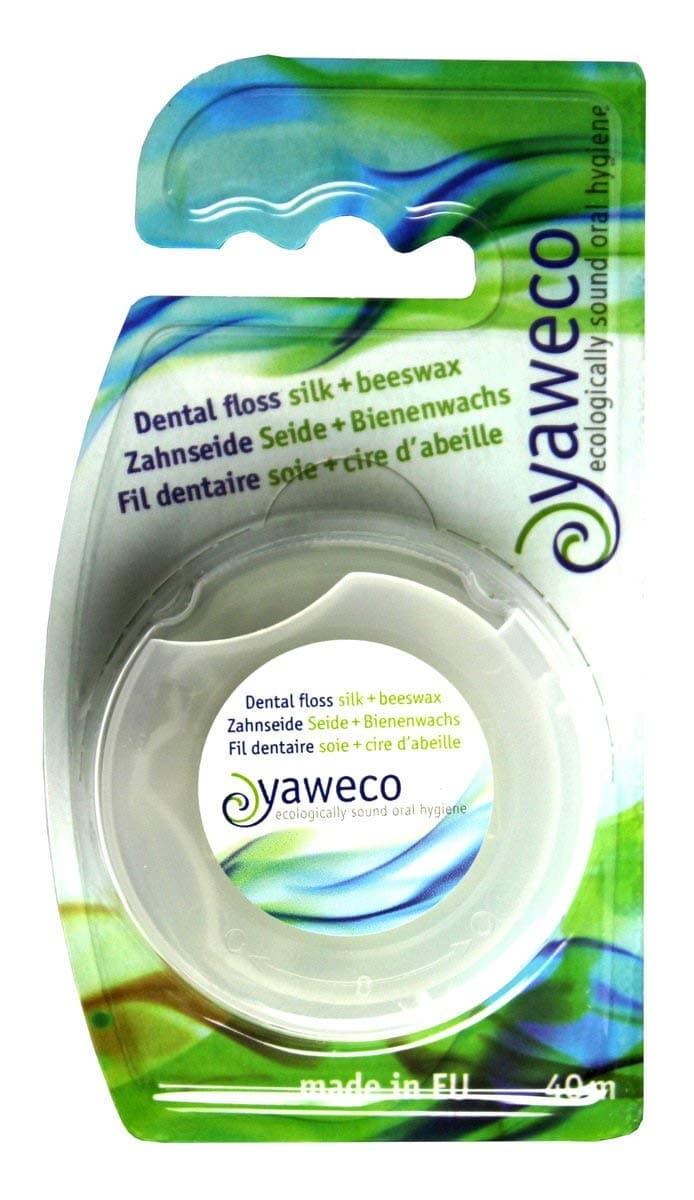 Yaweco Biodegradable Dental Floss Silk & Beeswax 40m
