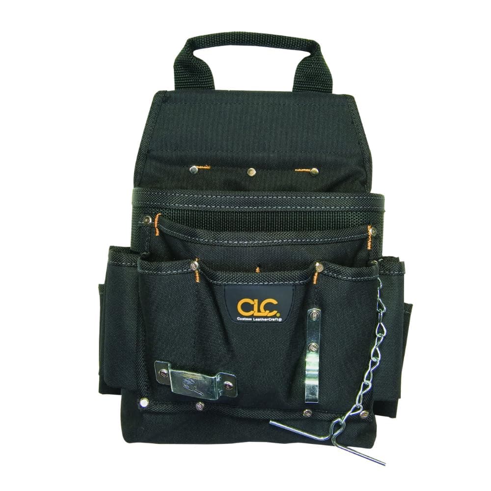 CLC Custom Leathercraft 5505 Professional Electrician's Tool Pouch, Ballistic Poly, 12Pocket , Black