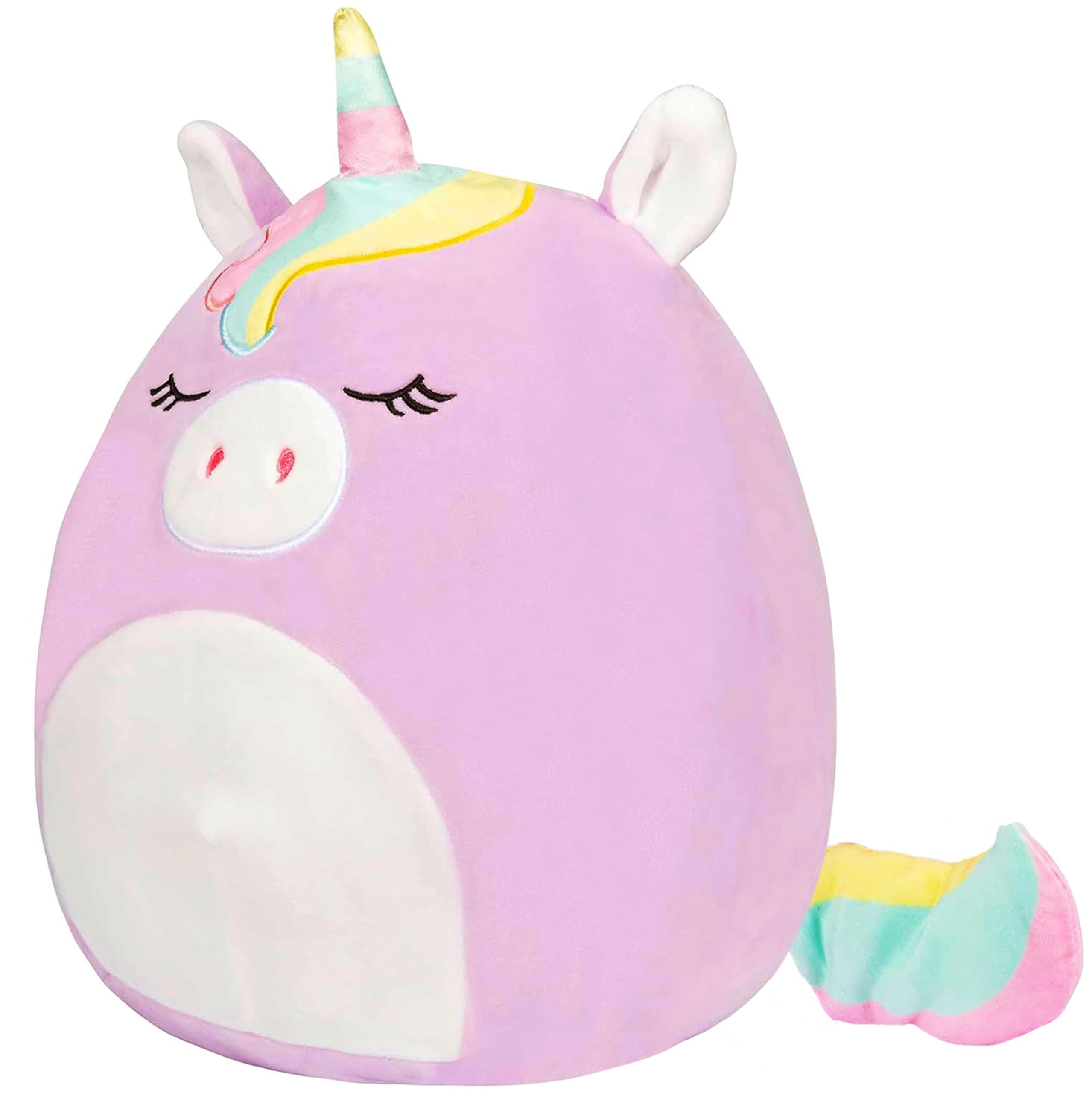 Original Large 16-Inch Sylvia The Purple Unicorn - Official Jazwares Pillow Plush - Collectible Soft Squishy Stuffed Animal Toy - Gift for Kids, Girls & Boys