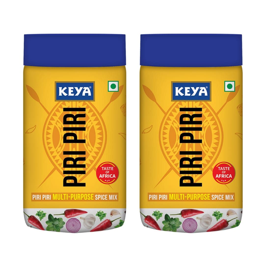 Piri Piri Peri Peri Exotic Spice Mix Multi-purpose Seasoning Zero Artifical Colours No Added MSG Instant Seasoning Mix Marinade Mix, Dip Mix, Sprinkler 100g Pack of 2