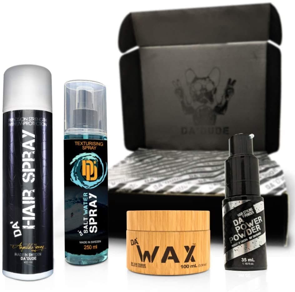 Da'Dude - Ultimate Hair Styling Bundle Da'Wax + Da'Salt Water Spray + Da'Hair Spray