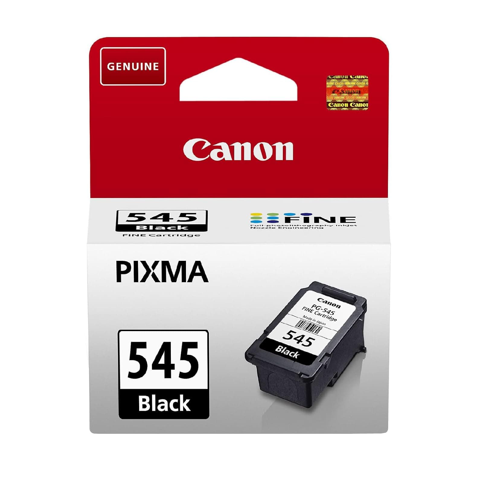 Canon Ink - PG-545 Genuine Black Printer Ink Cartridge - (1 x Cartridge) - Compatible with PIXMA TR, IP, MX, MG & TS