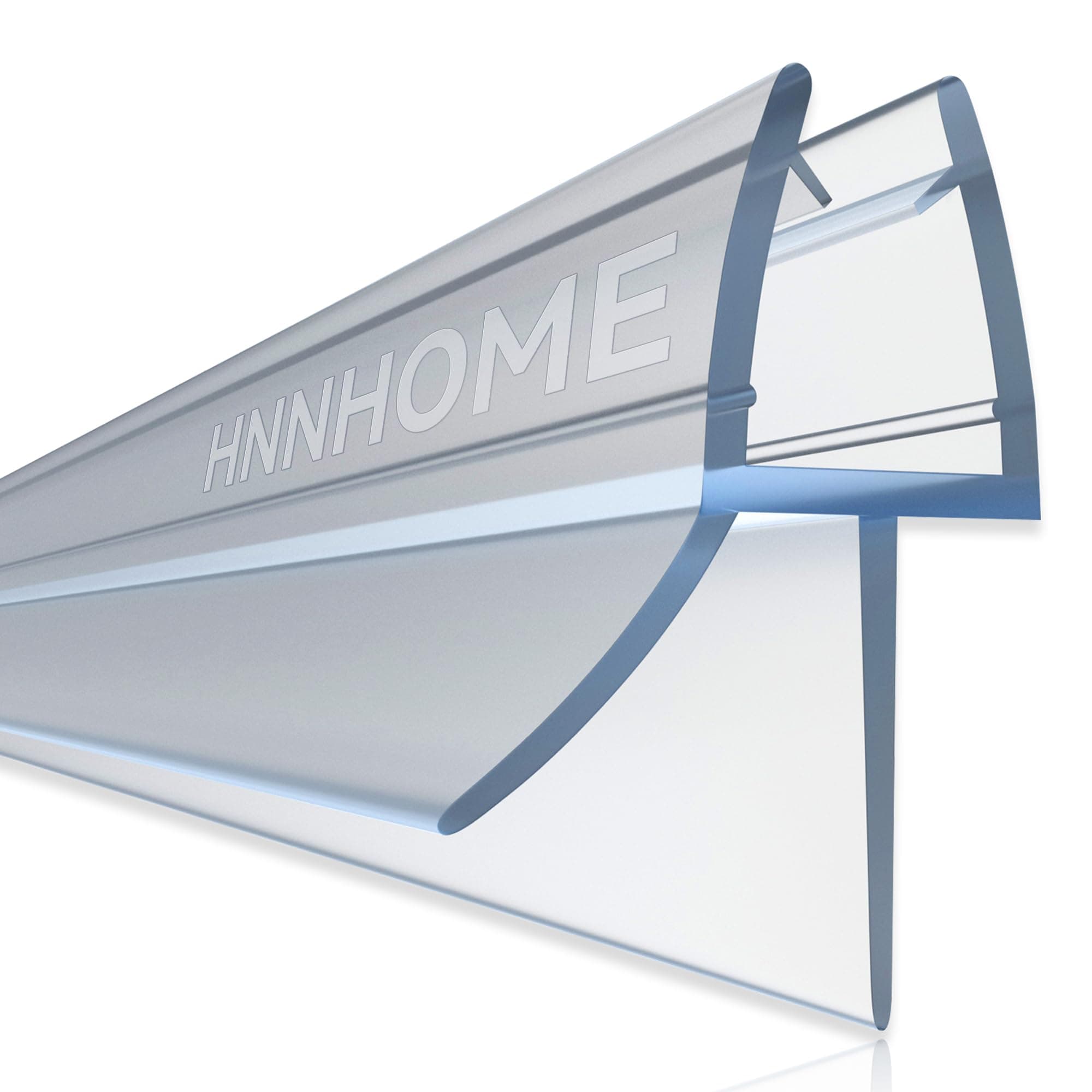 HNNHOME Clear Bath Shower Screen Door Seal Strip for 4-6mm Glass Up to 18mm Gap (Straight)