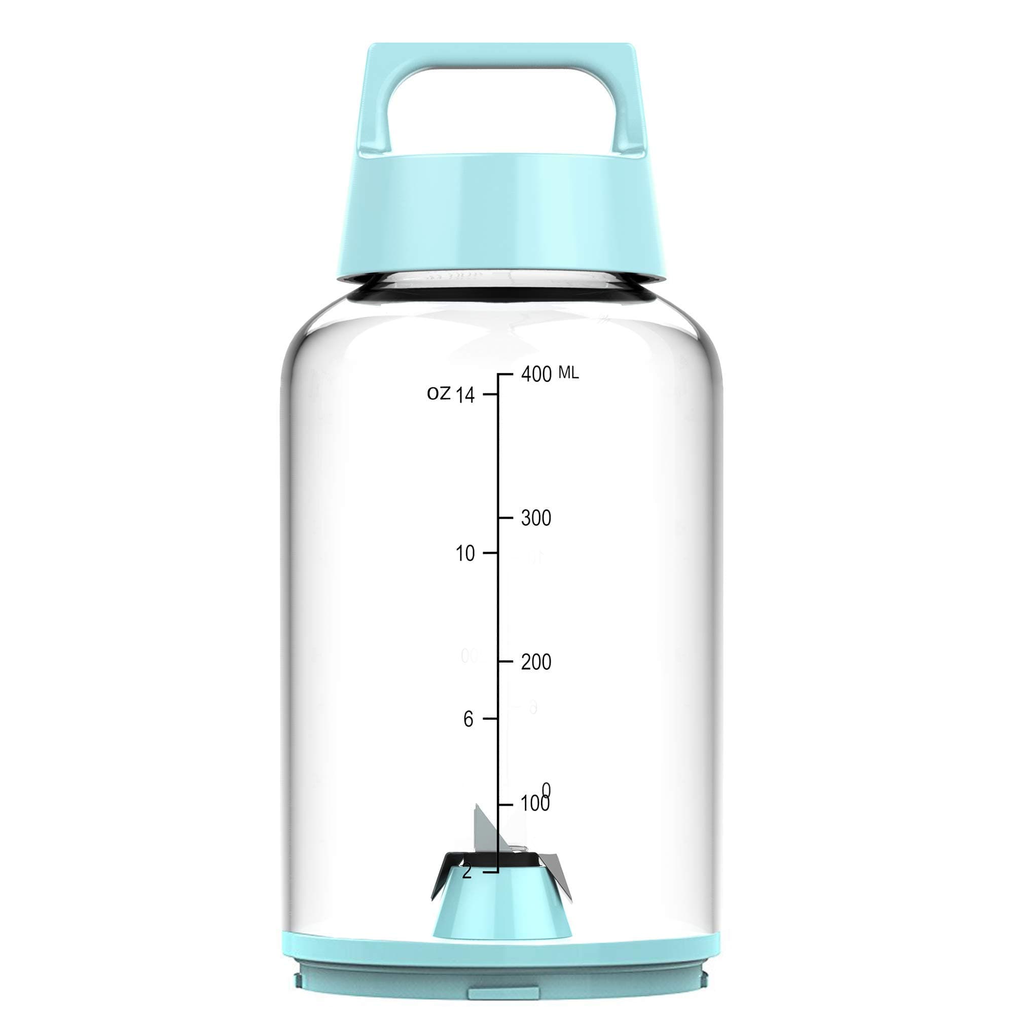 Travel Bottle for PopBabies Smoothie Blender, this blue bottle is compatible with new version