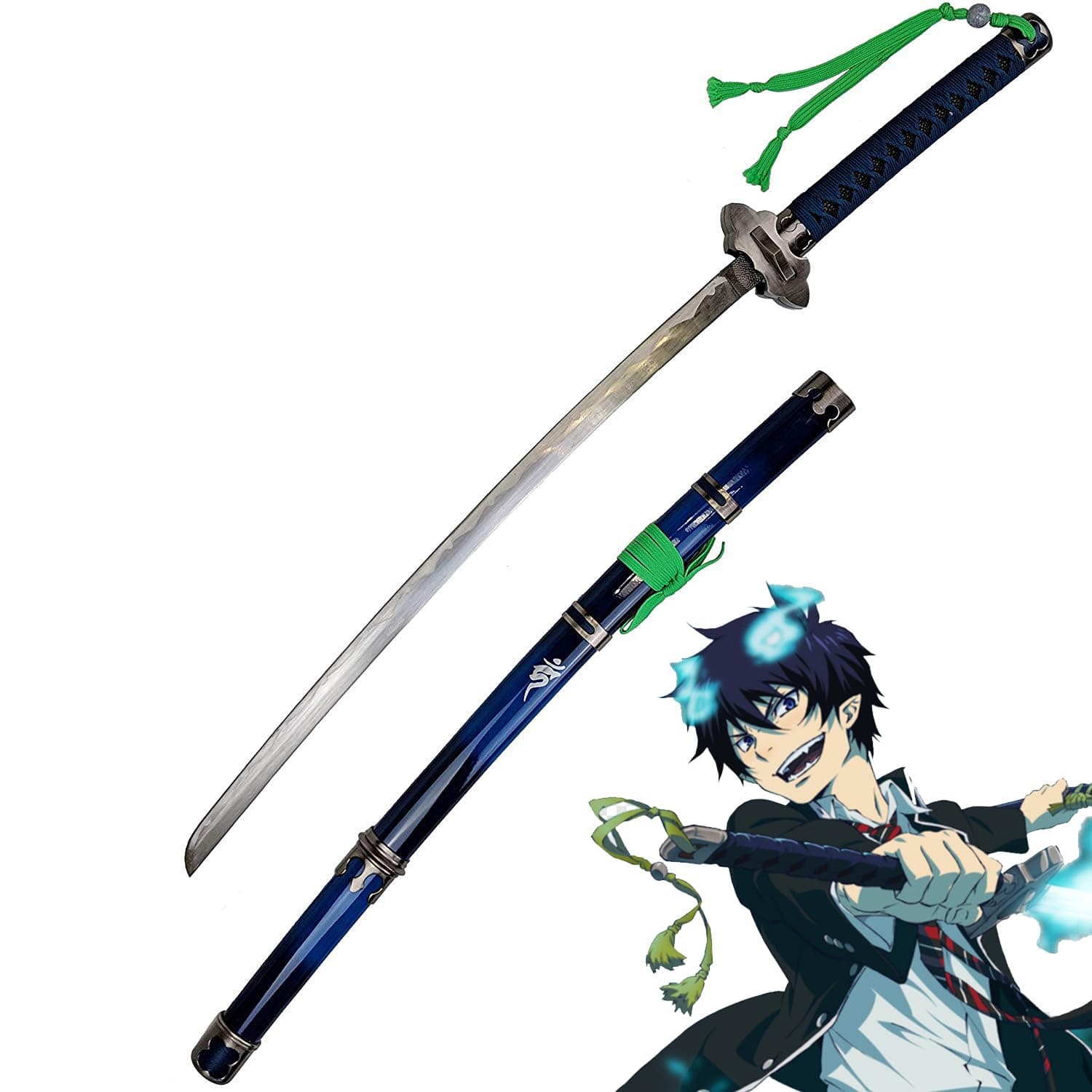Yongho Sword Blue Exorcist Kurikara Sword Katana Ao No Exorcist Rin Okumura Japanese Anime Cosplay Replica Game Carbon Steel