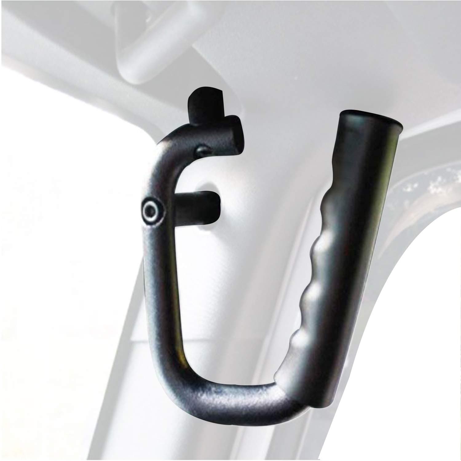 YANWEN Matte Black Front Grab Handles Grip Handle Compatible with Jeep Wrangler JK JKU Sports Sahara Freedom Rubicon X & Unlimited X 2/4 Door Roll Bar 2007-2017 -Pair