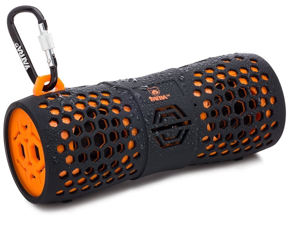 Yatra Aquatune 12610 - Portable Waterproof Rugged Wireless Bluetooth Speaker Compatible with iPhone, iPad, Samsung, Android, Tablet, or Smartphone (Orange)