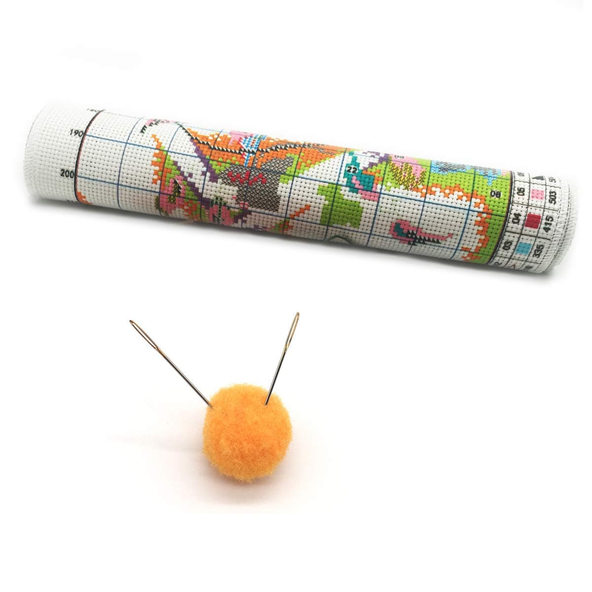 Maydear Cross Stitch Kits Stamped,Punch Needle Kit Full Range of Embroidery Kit Beginners DIY 11CT 3 Strands - Starry Night of Van Gogh 23×18(inch)