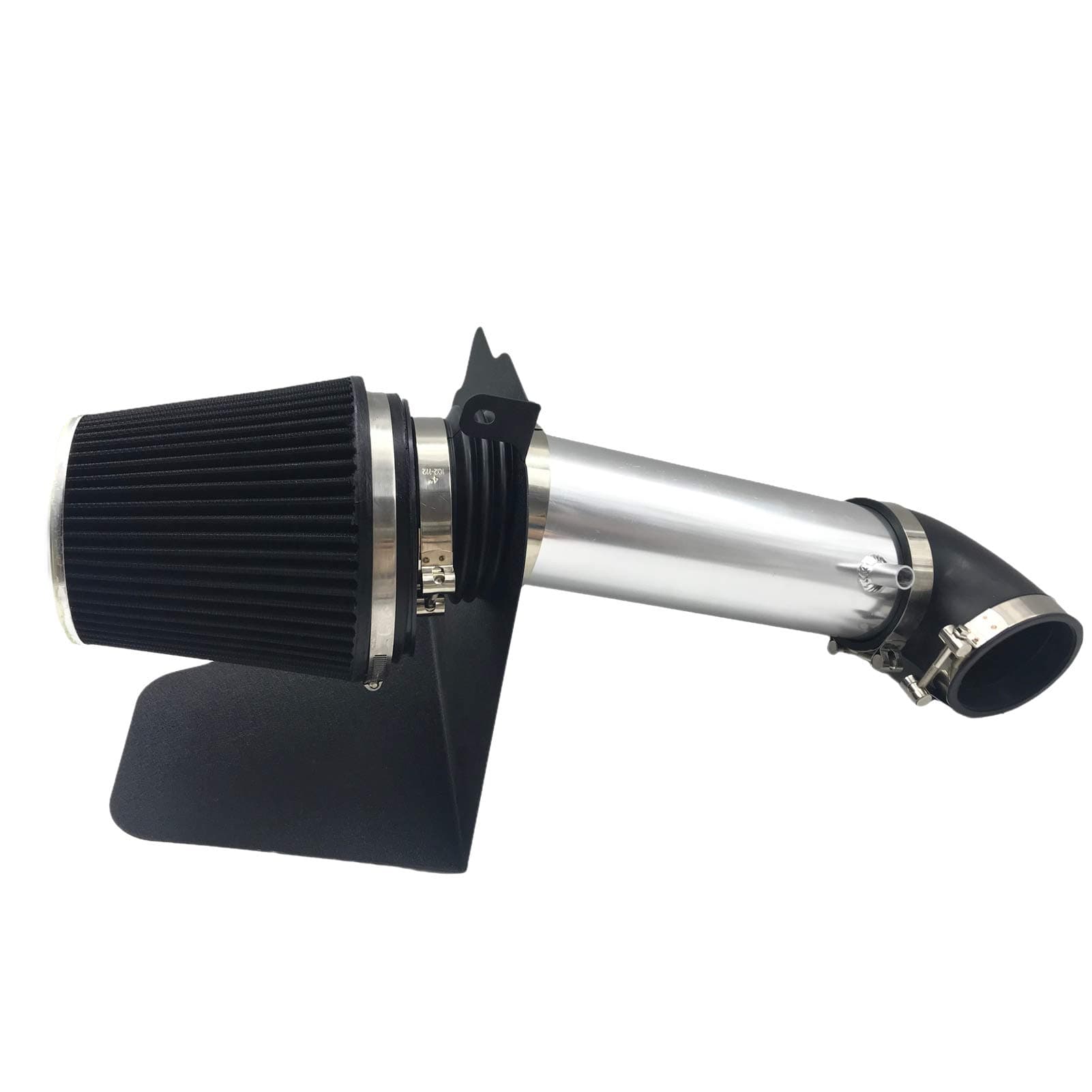 MOOSUN Intake Pipe Perfit Formance Cold Air Intake Kit with Filter 2005-2010 Fit for Dodge/Chrysler (Challenger, Charger, 300) 5.7L 6.1L V8 (Silver Tube & Black Filter)