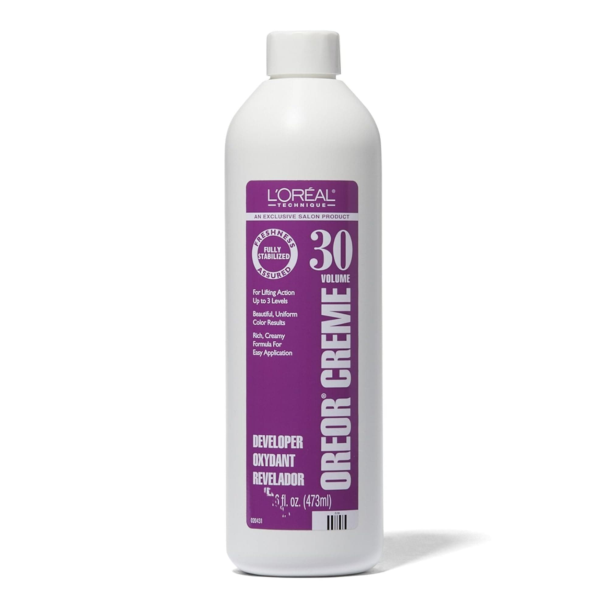 L'Oréal Technique Oreor Developer - Hair Color Developer, Creamy Formula For Uniform Results, Combine With Color of Your Choice