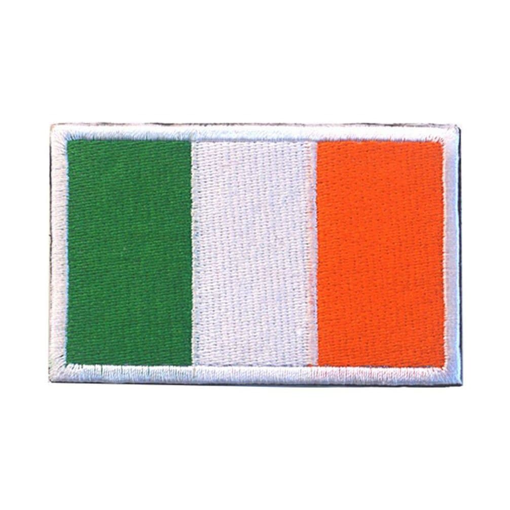 Embroidery Each Country's Flag Patch (3''X2'', Ireland)