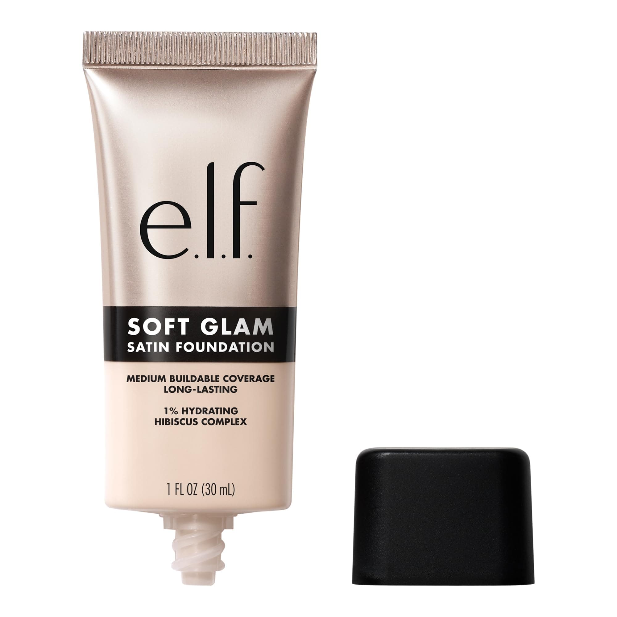 Cream Soft Glam Foundation, Medium Coverage, Long-Lasting & Buildable Foundation For A Smooth, Satin Finish, Vegan & Cruelty-Free, 10 Fair Cool