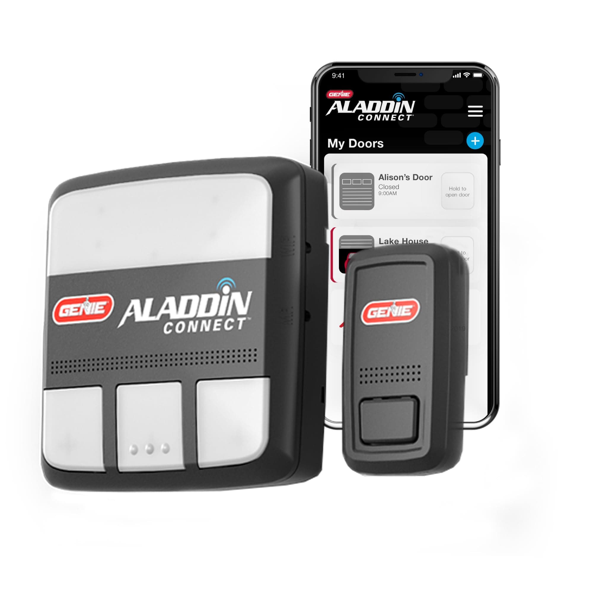 Aladdin Connect Smartphone Garage Door Opener – Monitor, Open & Close Your Garage Door from Anywhere Using Your iPhone or Android Device