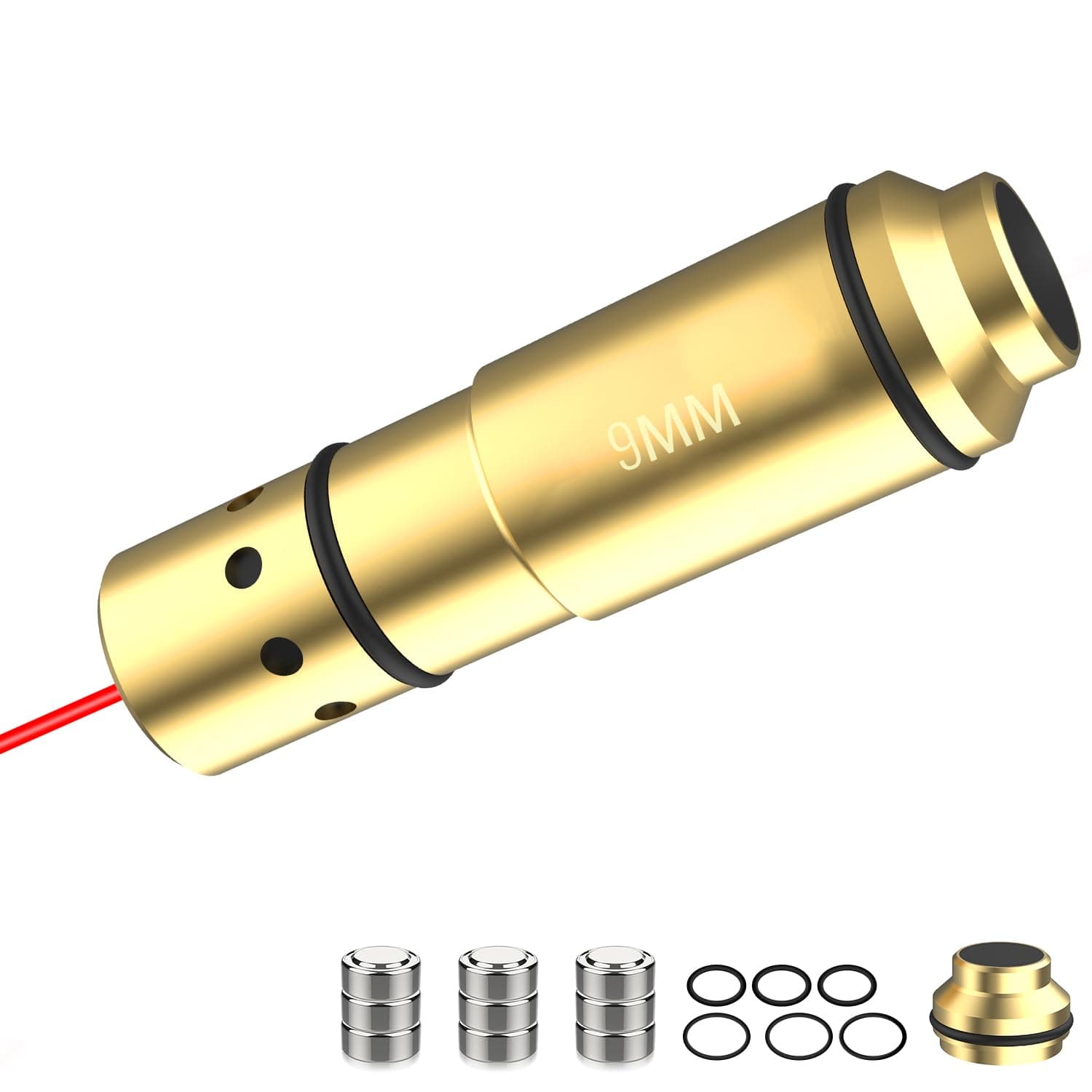 LZHUYE 9mm Laser Training Cartridge for Dry Fire Training System with 3 Set Batteries