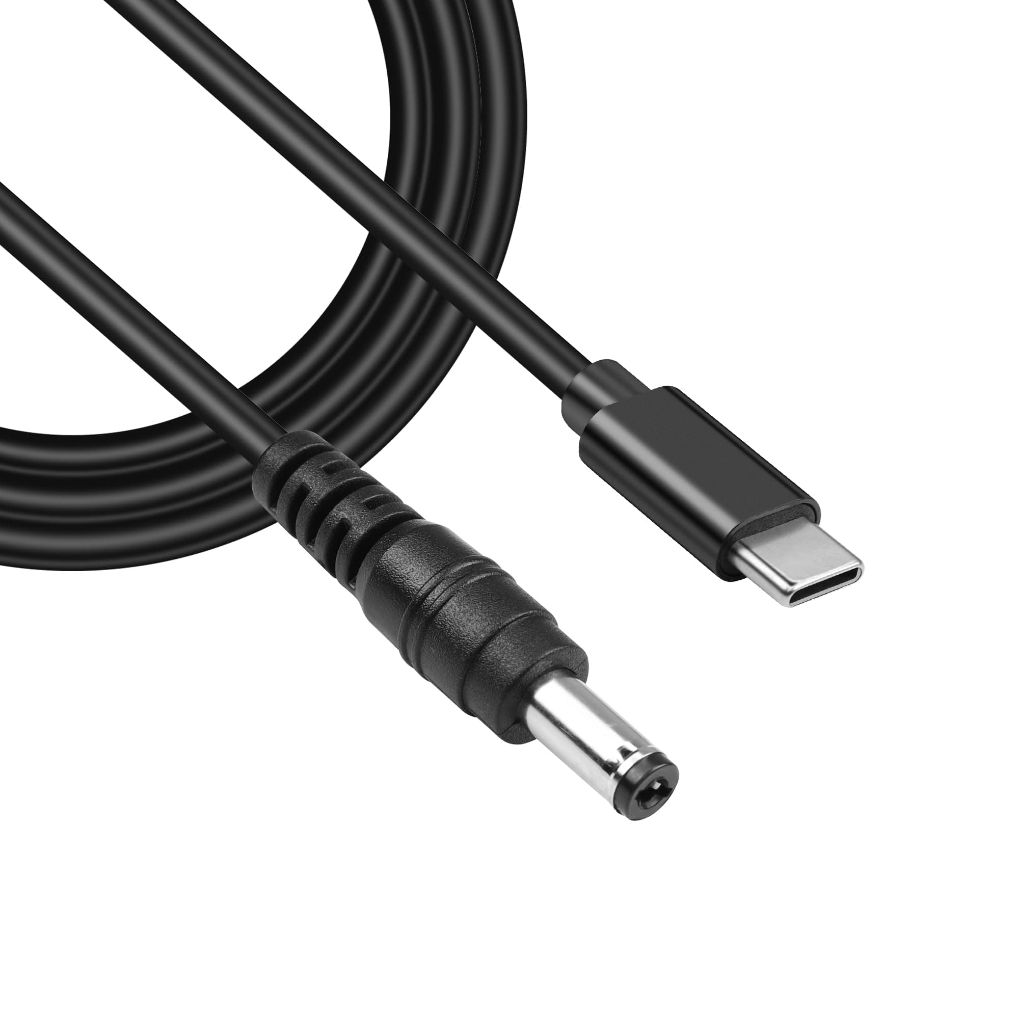 GINTOOYUN USB C to DC5521 Power Extension Charge Cable 65W PD, 4.9FT, DC 5.5x2.1mm Output, for Router, CCTV, Laptop, 12V Devices
