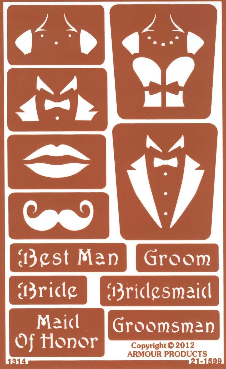 Over N Over Wedding Celebration Stencil Kit