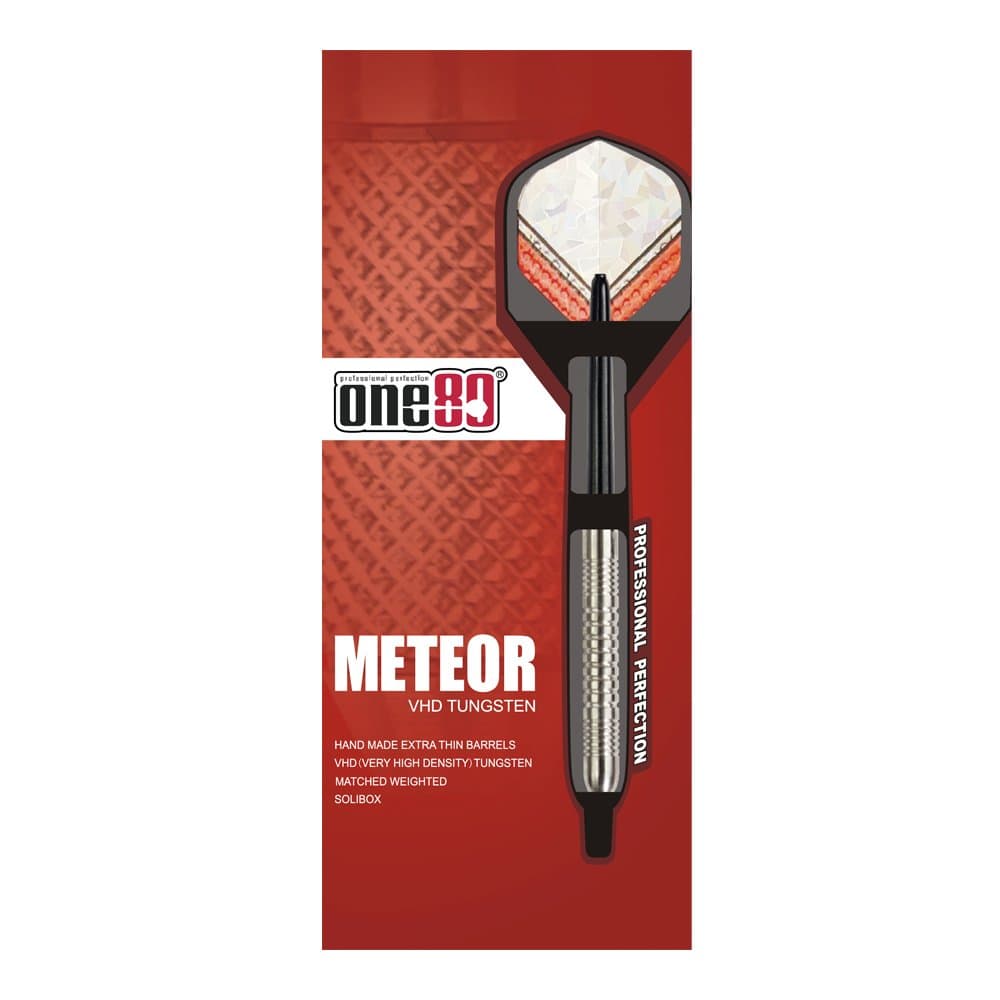 One80 Meteor Steeltip Dart - Silver, Size 22