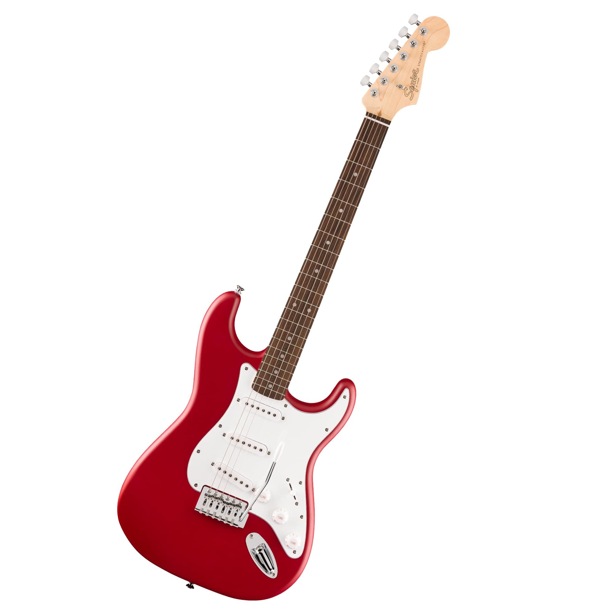 Squier Debut Series Stratocaster Electric Guitar, Beginner Guitar, with 2-Year Warranty, Includes Free Lessons, Dakota Red with Matte Finish