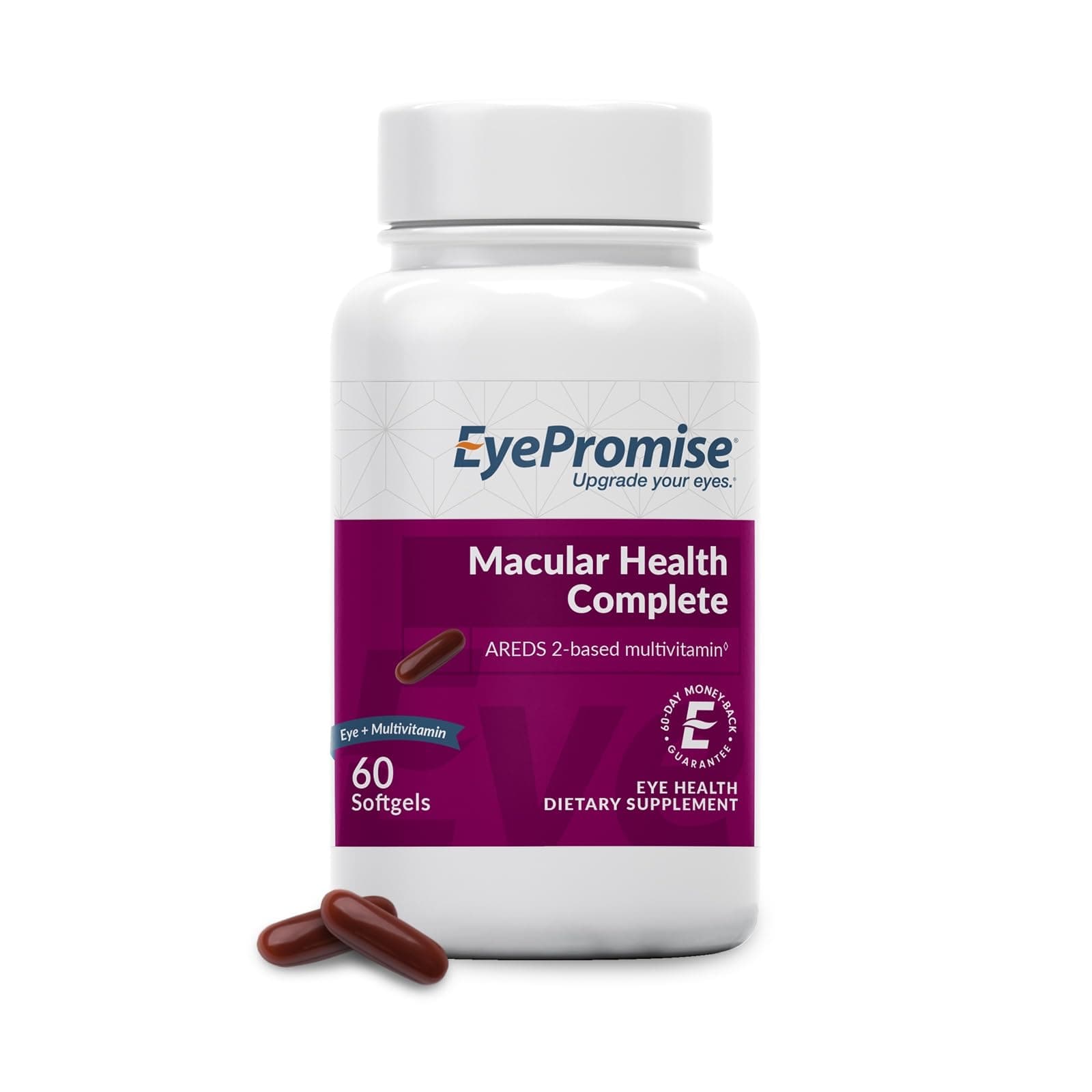 EyePromise Multi-Vitamin + Eye Vitamin - Expanded Eye Health Formula with Complete Heart, Brain, Hair, Skin and Overall Health - 30-Day Pill and Soft-Gel Pack