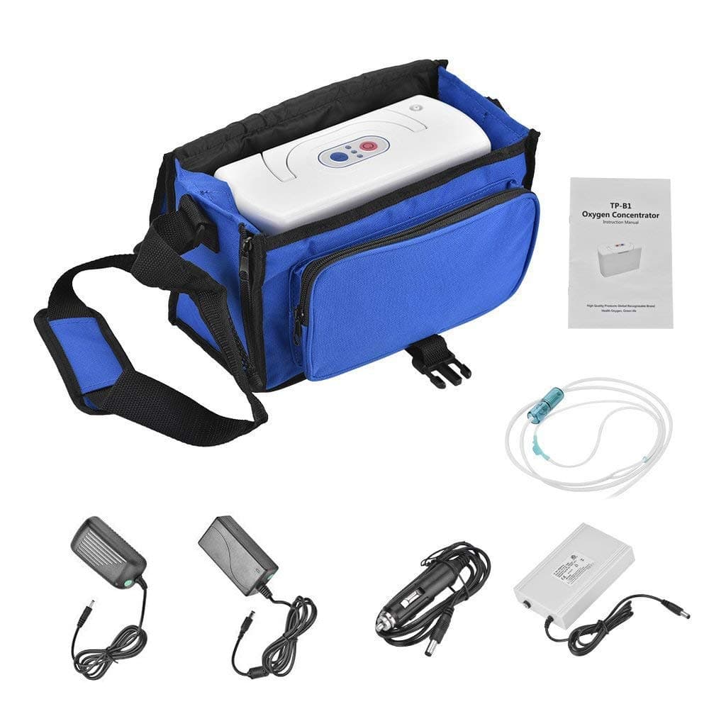 HaoGu 3L Portable Oxygen Bar Machine with Battery for Travelling and car use Travel-Size Air Purifiers (UK Plug)